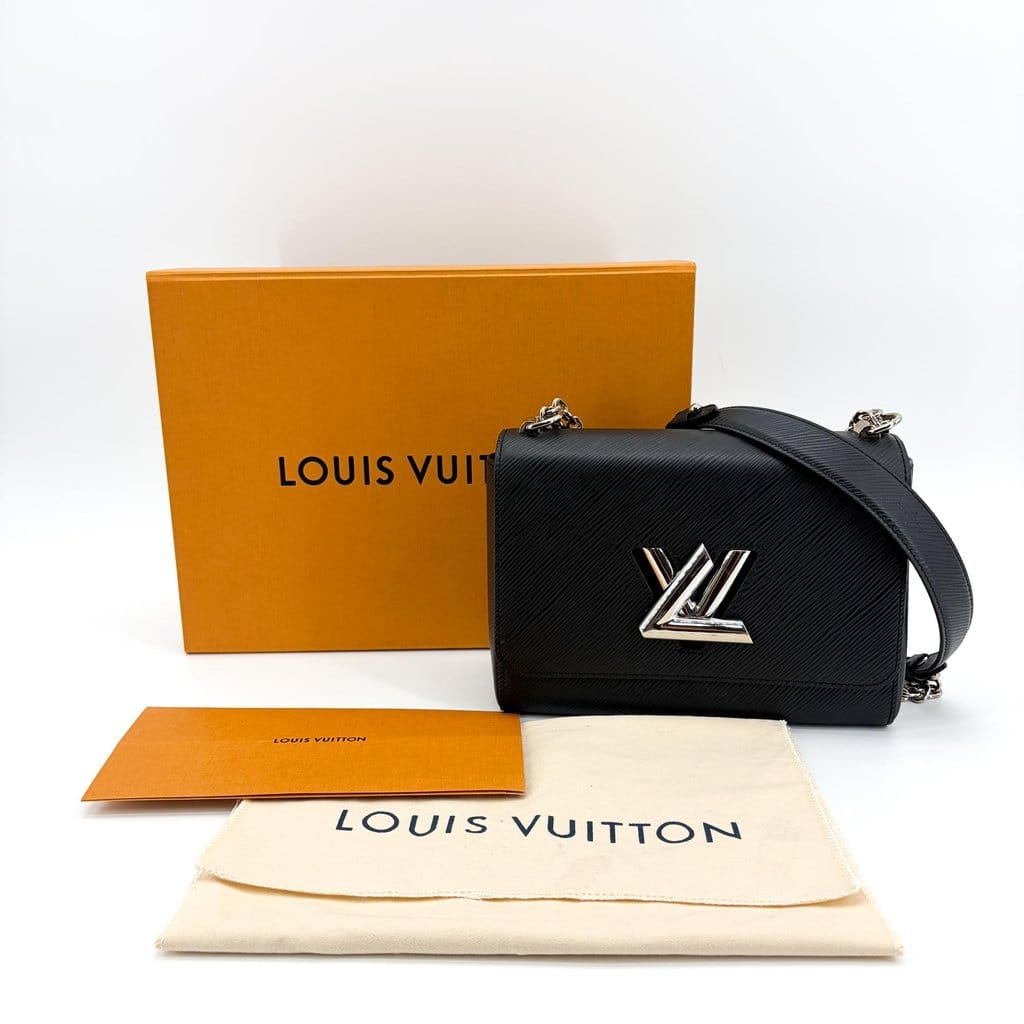 Louis Vuitton Epi Twist MM Black Silver Hardware