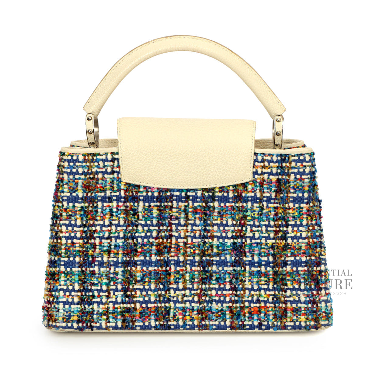 Louis Vuitton Capucines Tweed Multi - Colour MM Bag