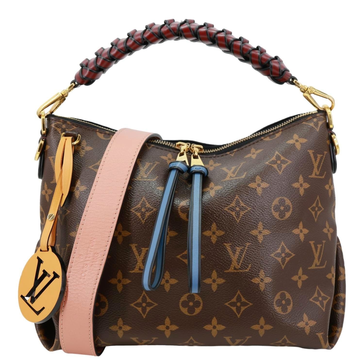 LOUIS VUITTON Beaubourg Mini Monogram Canvas Hobo Bag Bordeaux