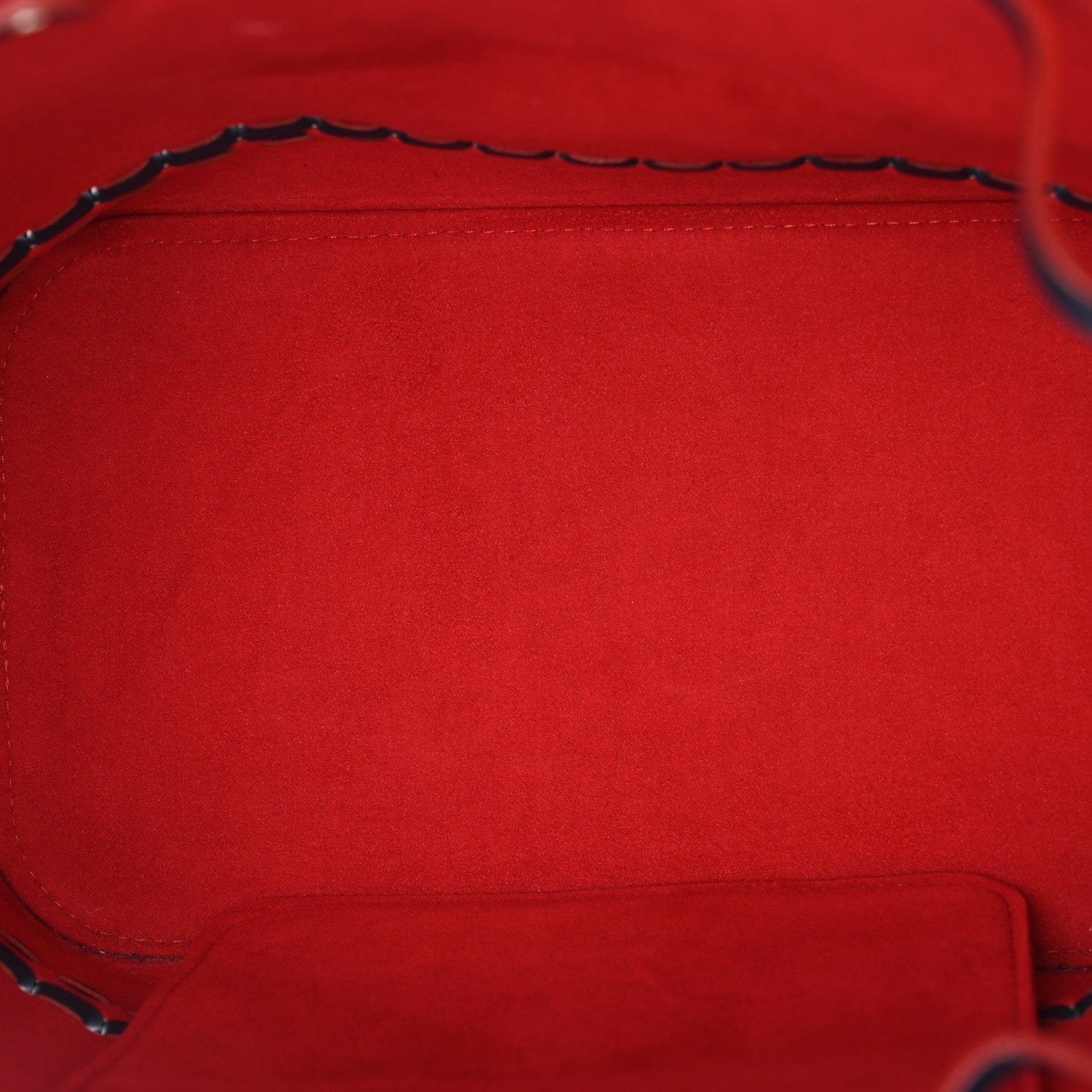 Louis Vuitton Soft Calfskin Braided Lockme Bucket Marine Rouge