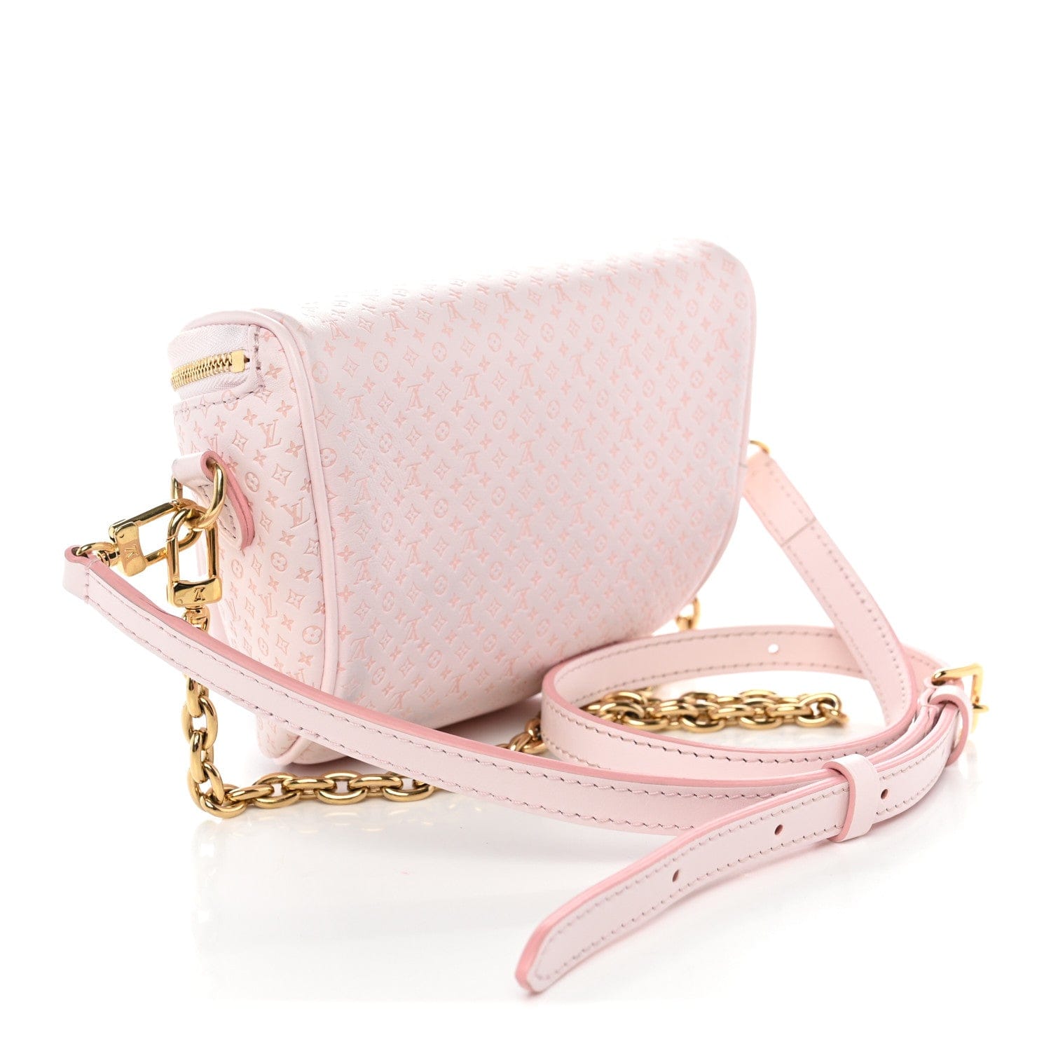 Louis Vuitton Calfskin Minigram Mini Bumbag Light Bliss