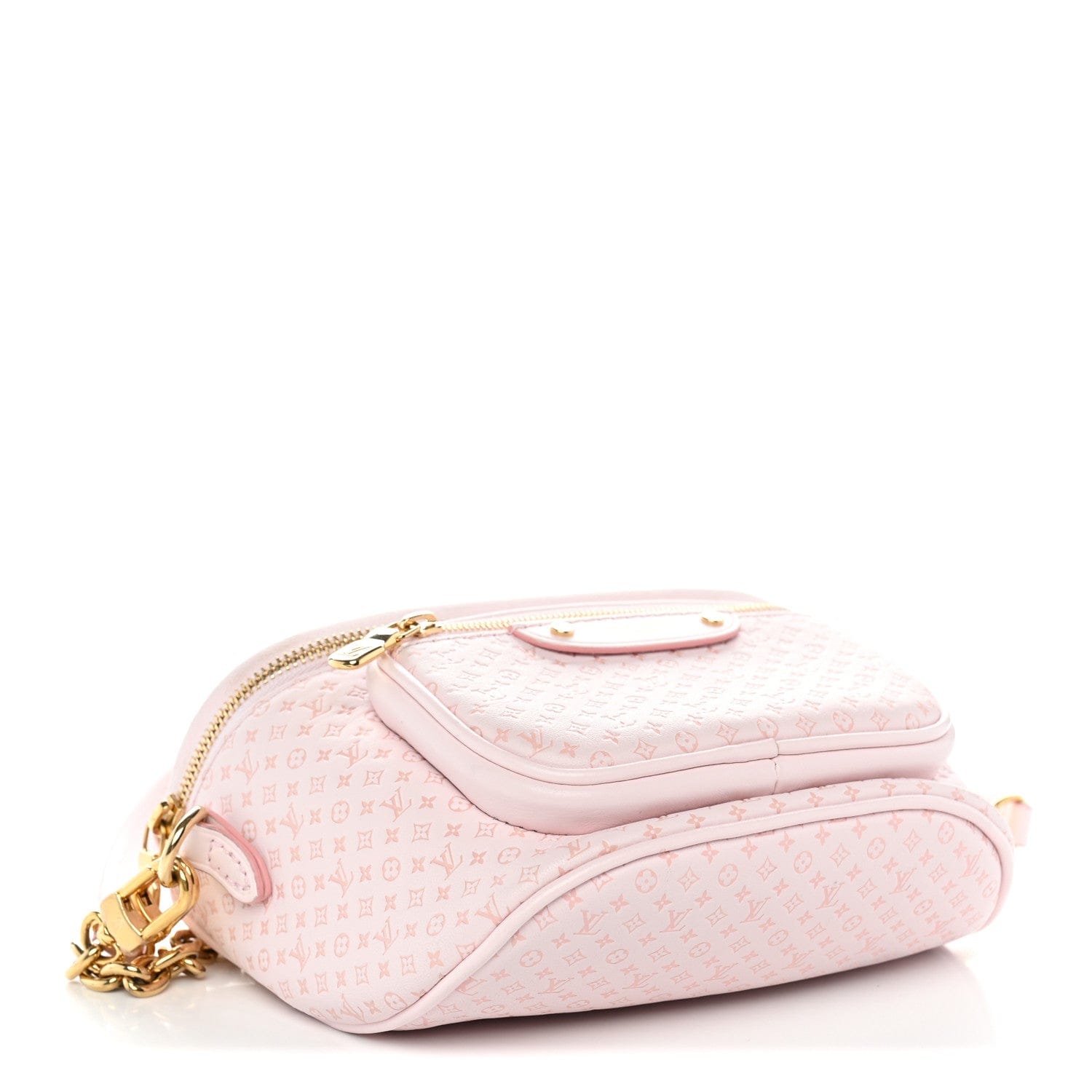 Louis Vuitton Calfskin Minigram Mini Bumbag Light Bliss