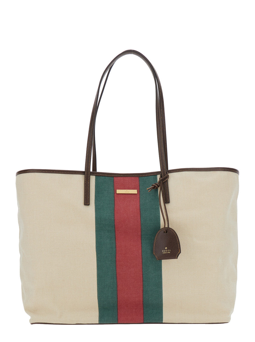 Gucci Women Gucci Summer Large Hbg Canvas Washed Web 120/Joyfull