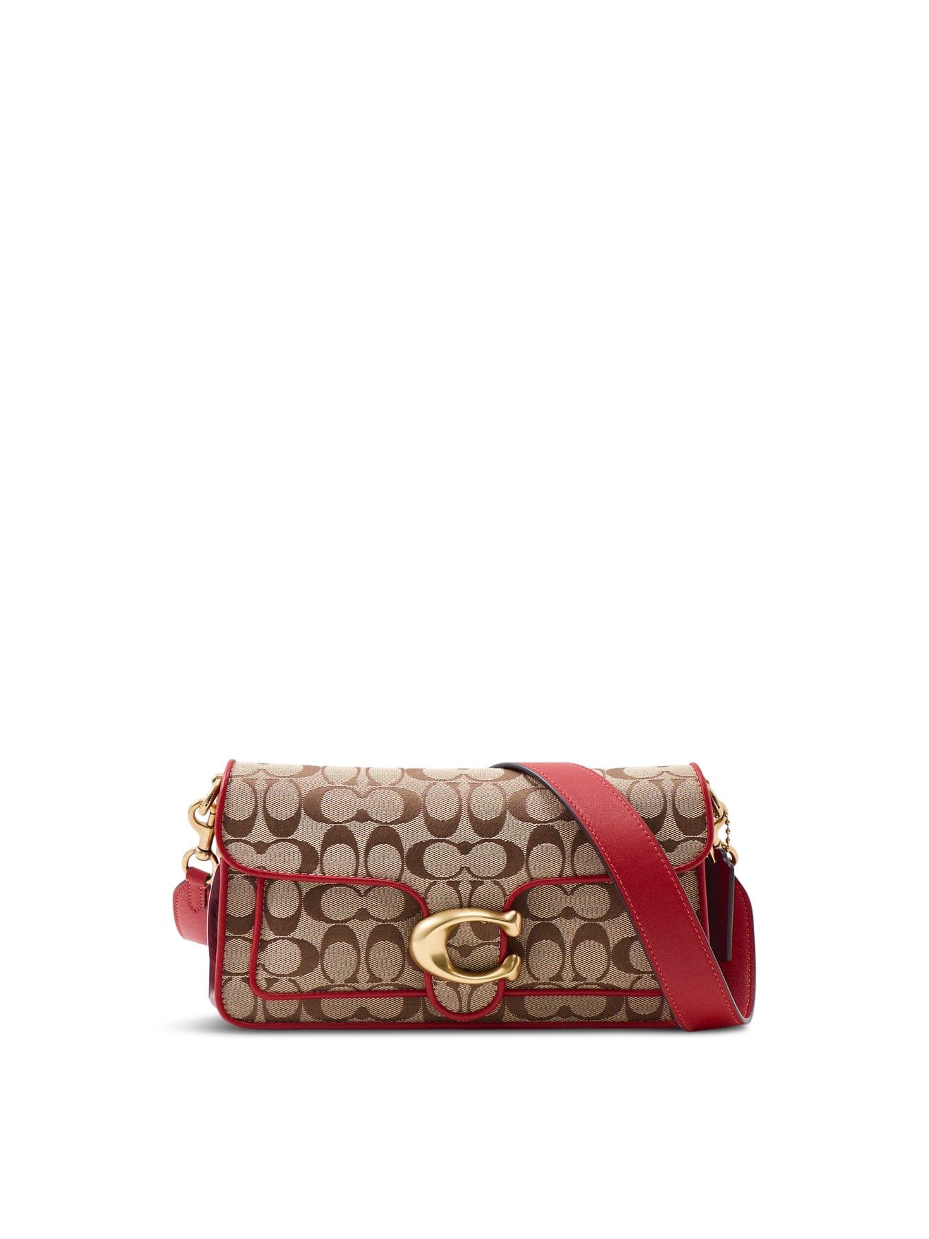 Coach Soft Tabby Shoulder Bag 26 Poppy Signature Red