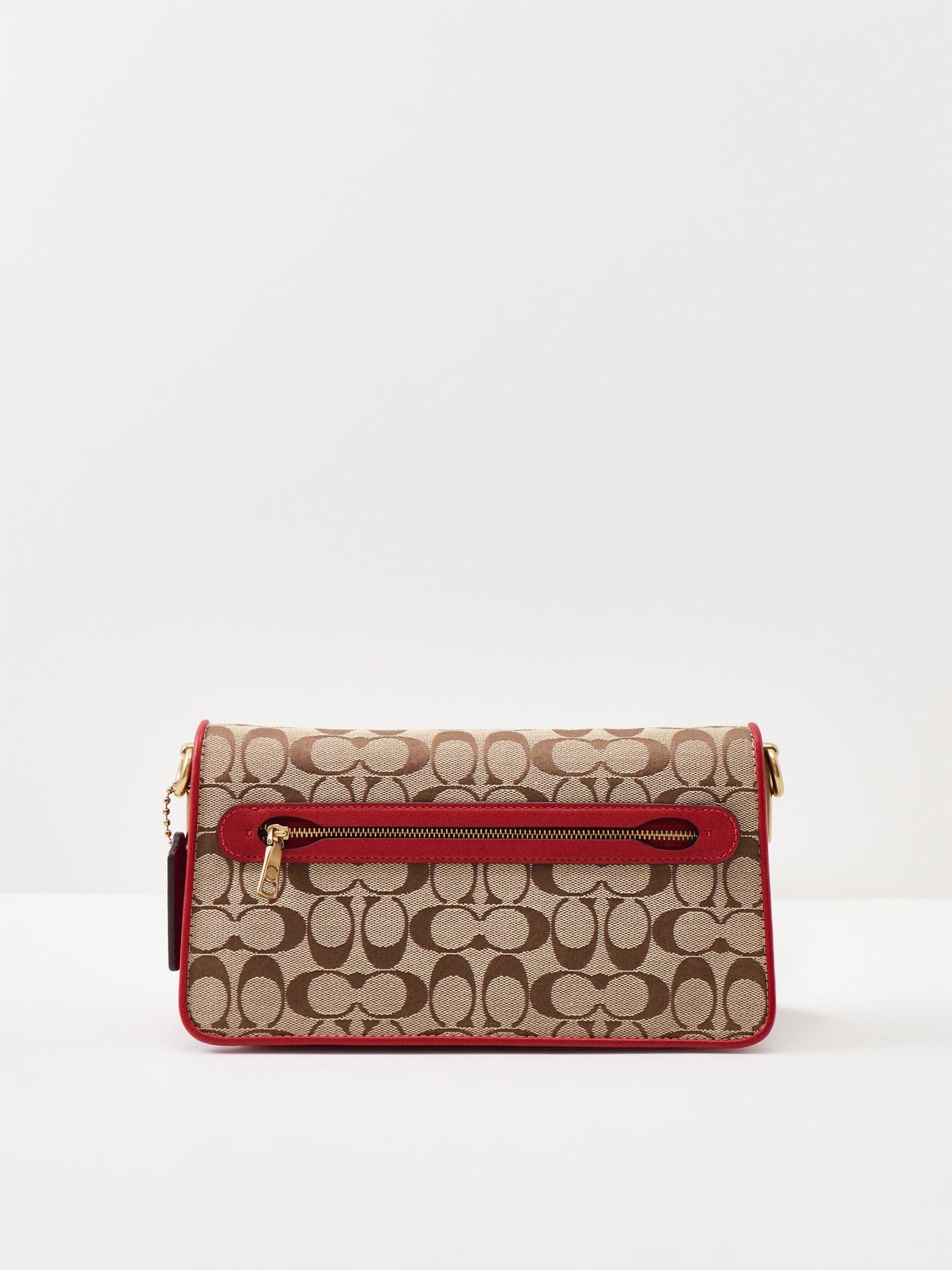 Coach Soft Tabby Shoulder Bag 26 Poppy Signature Red