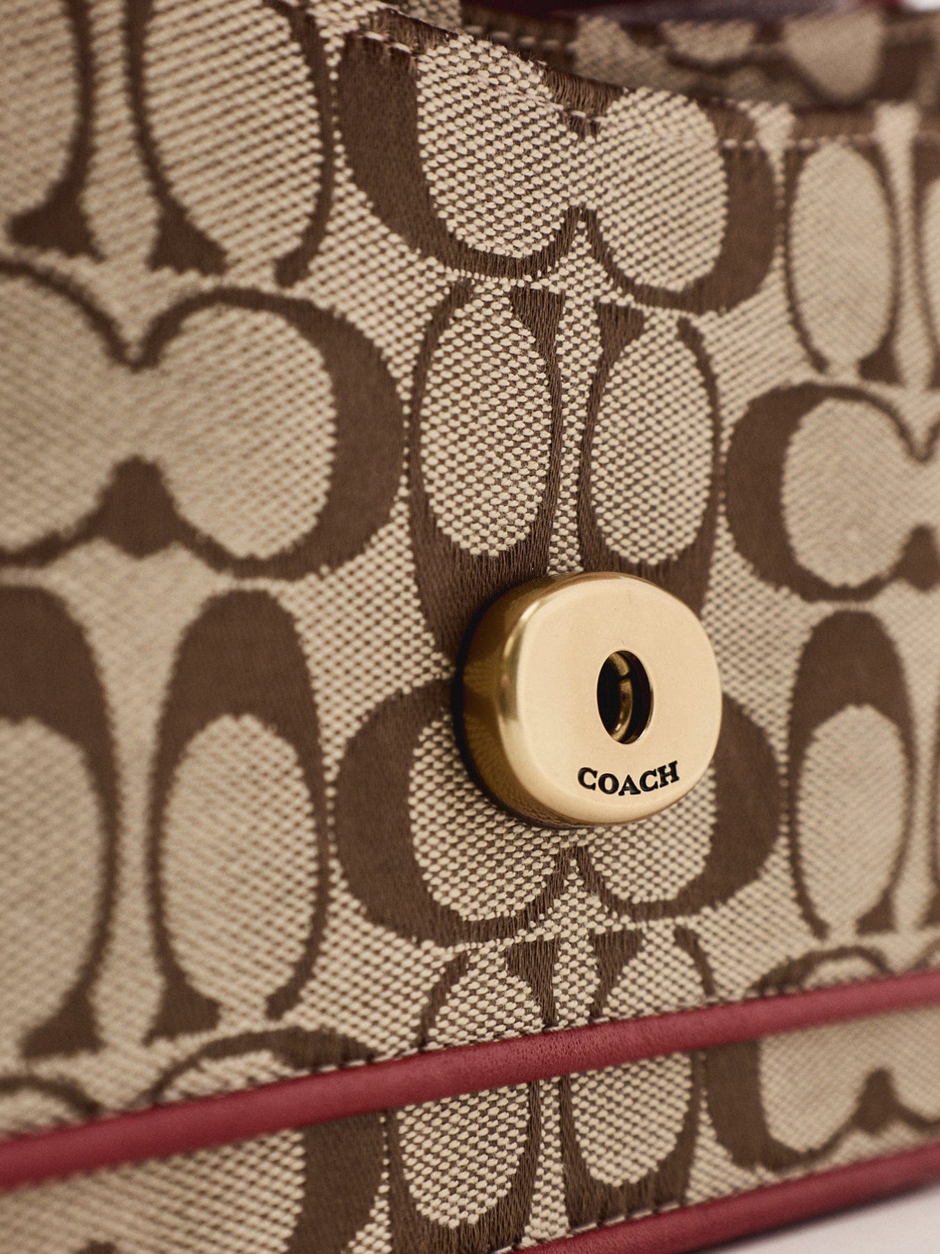 Coach Soft Tabby Shoulder Bag 26 Poppy Signature Red