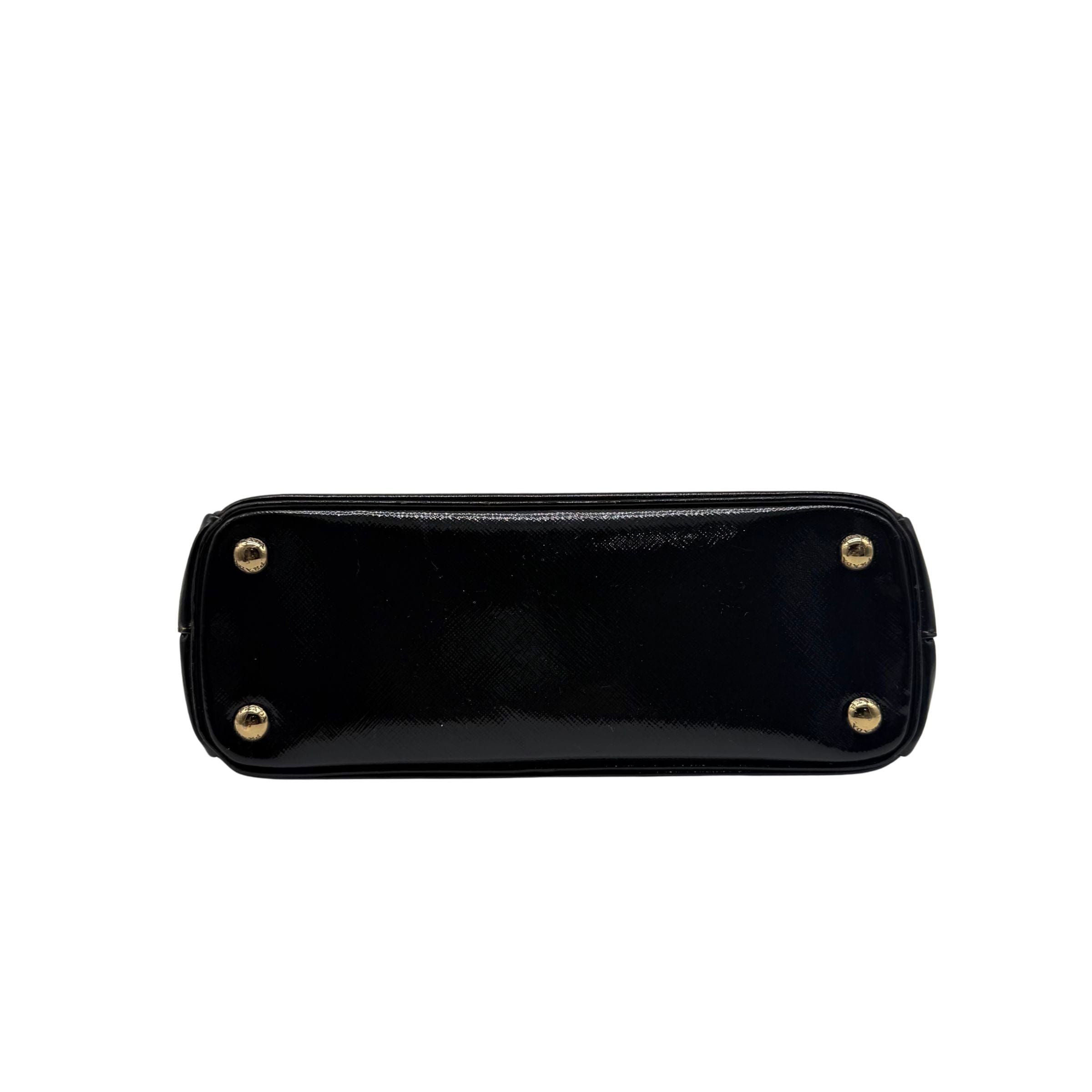 Prada Galleria Small Black Patent Leather Bag