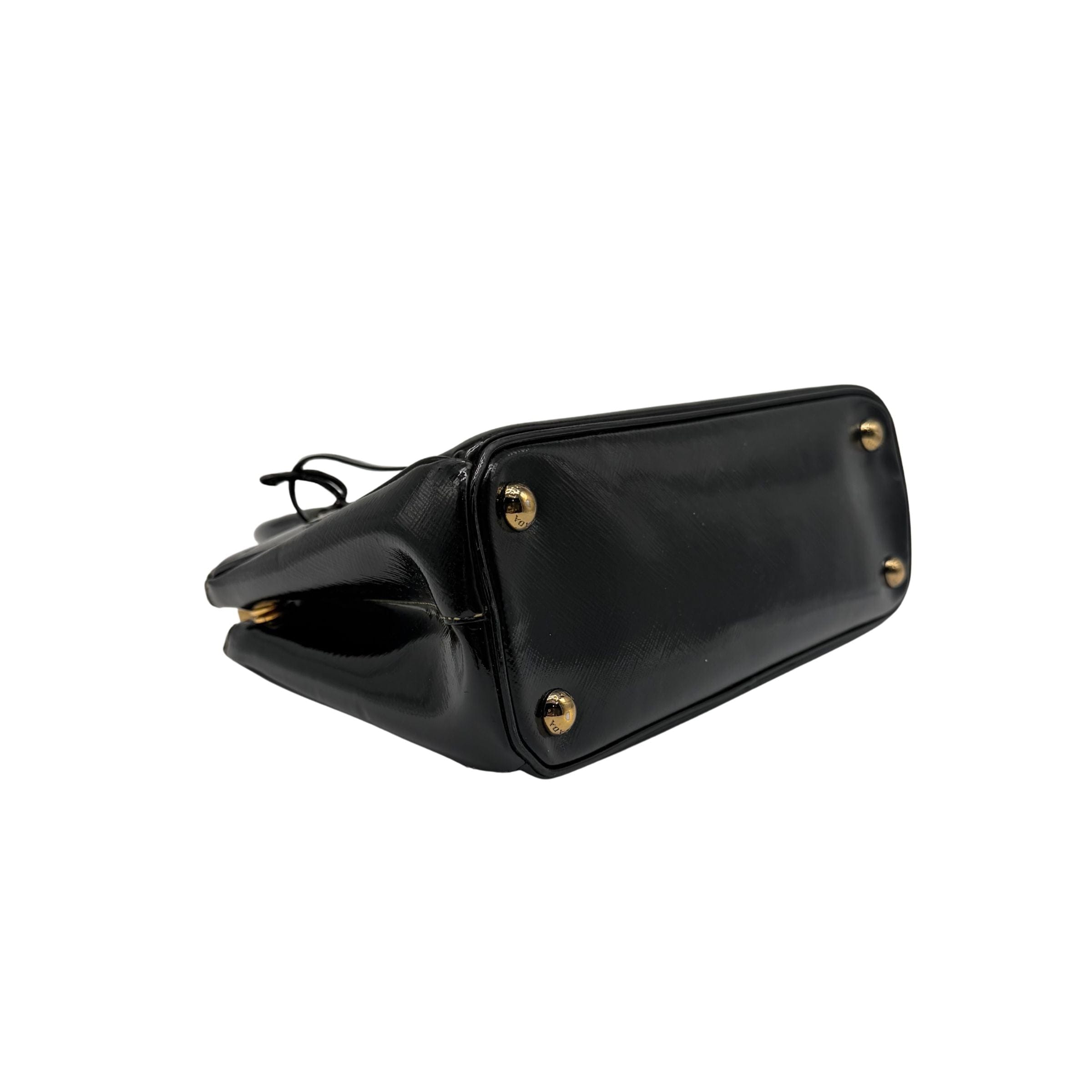 Prada Galleria Small Black Patent Leather Bag