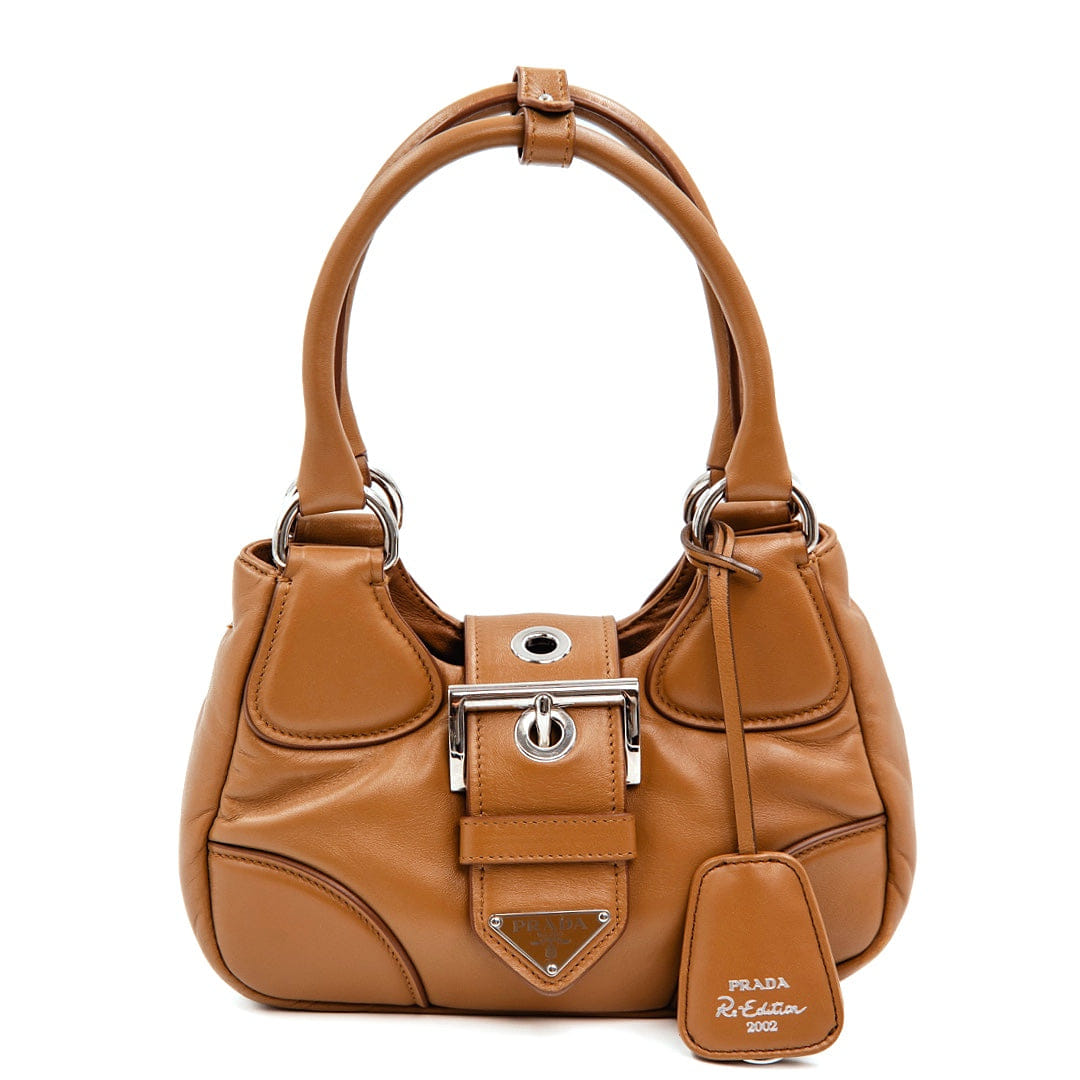 Prada Moon Re Edition 2002 Padded Nappa Leather Bag Caramel