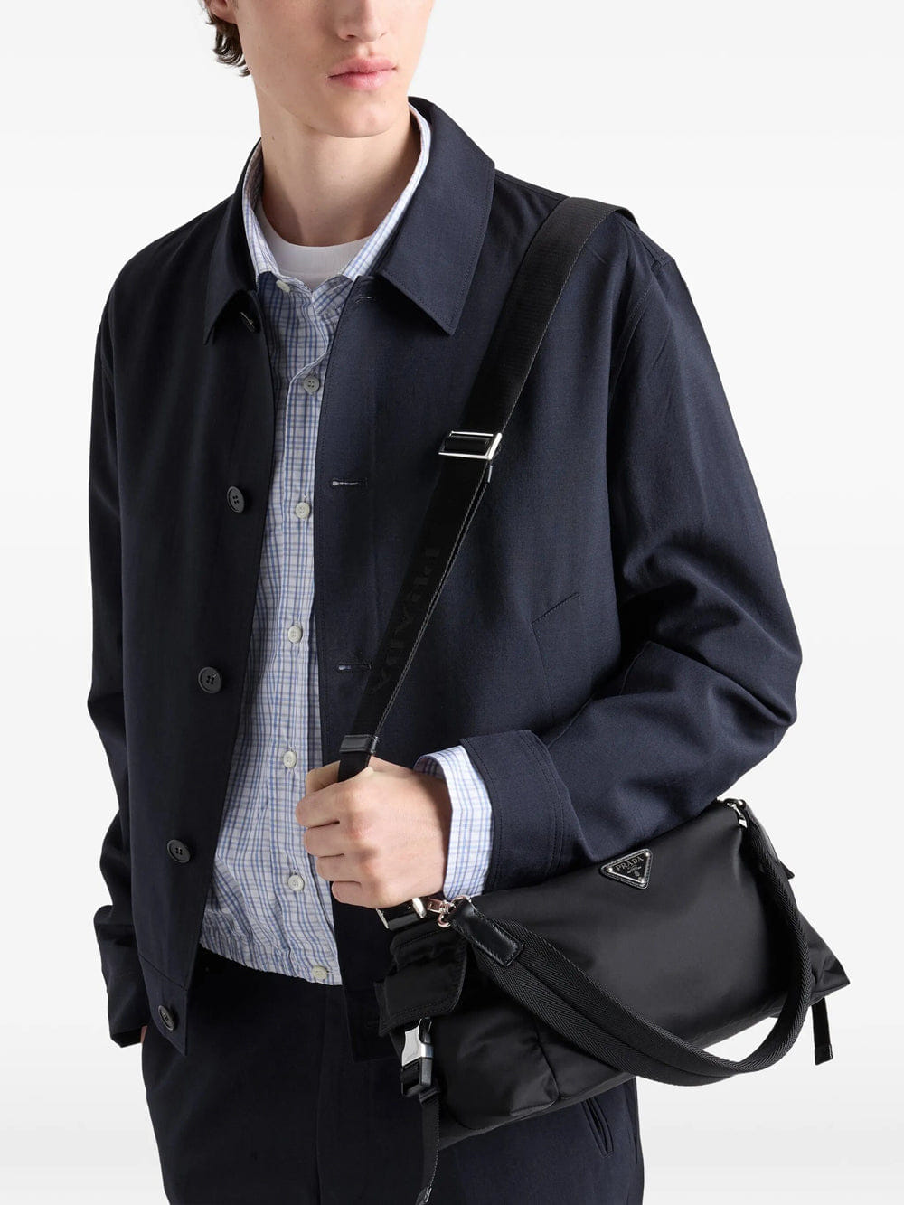Prada Men Prada Explore Re - Nylon And Leather Bag