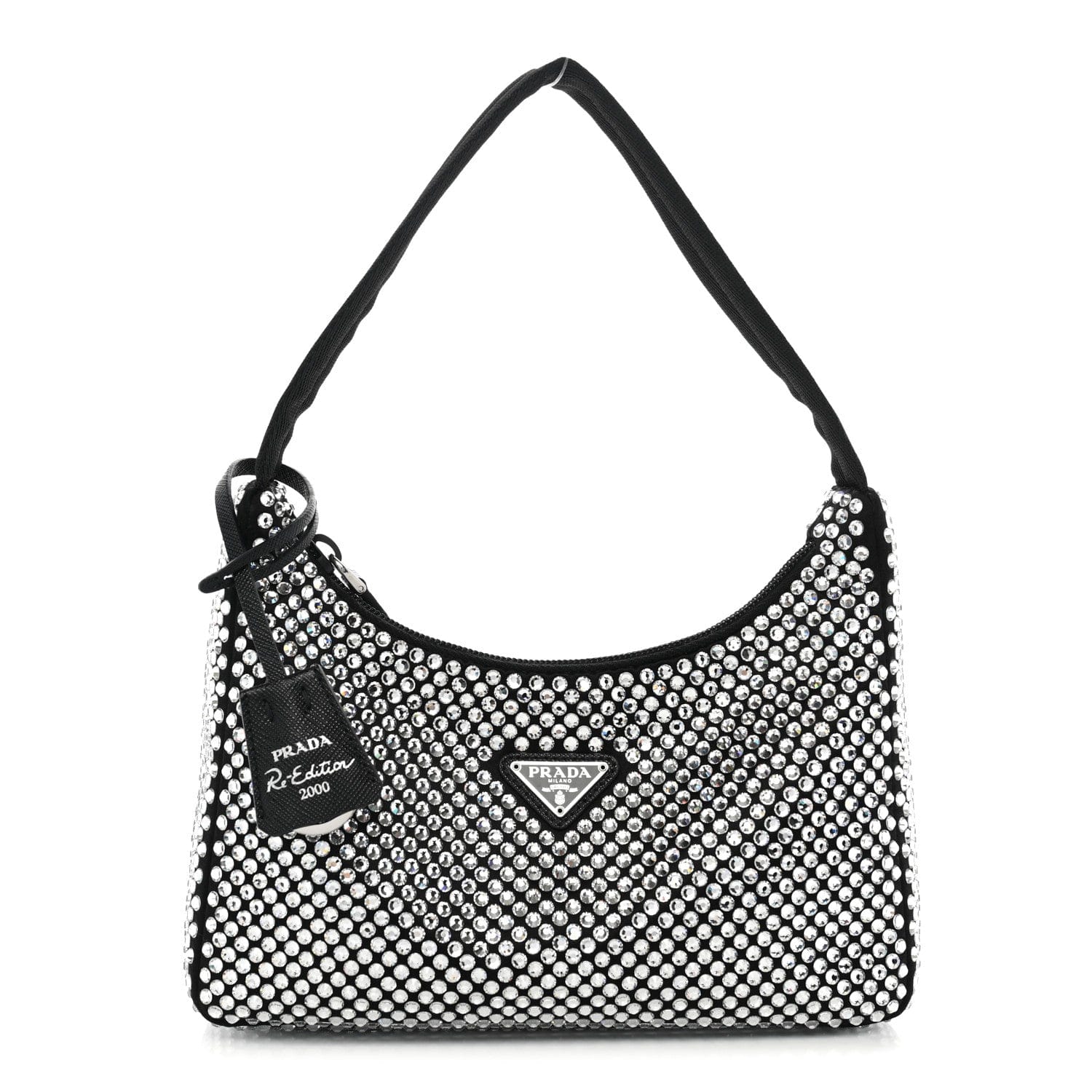 Prada Satin Crystal Mini Re - Edition 2000 Bag Cristal