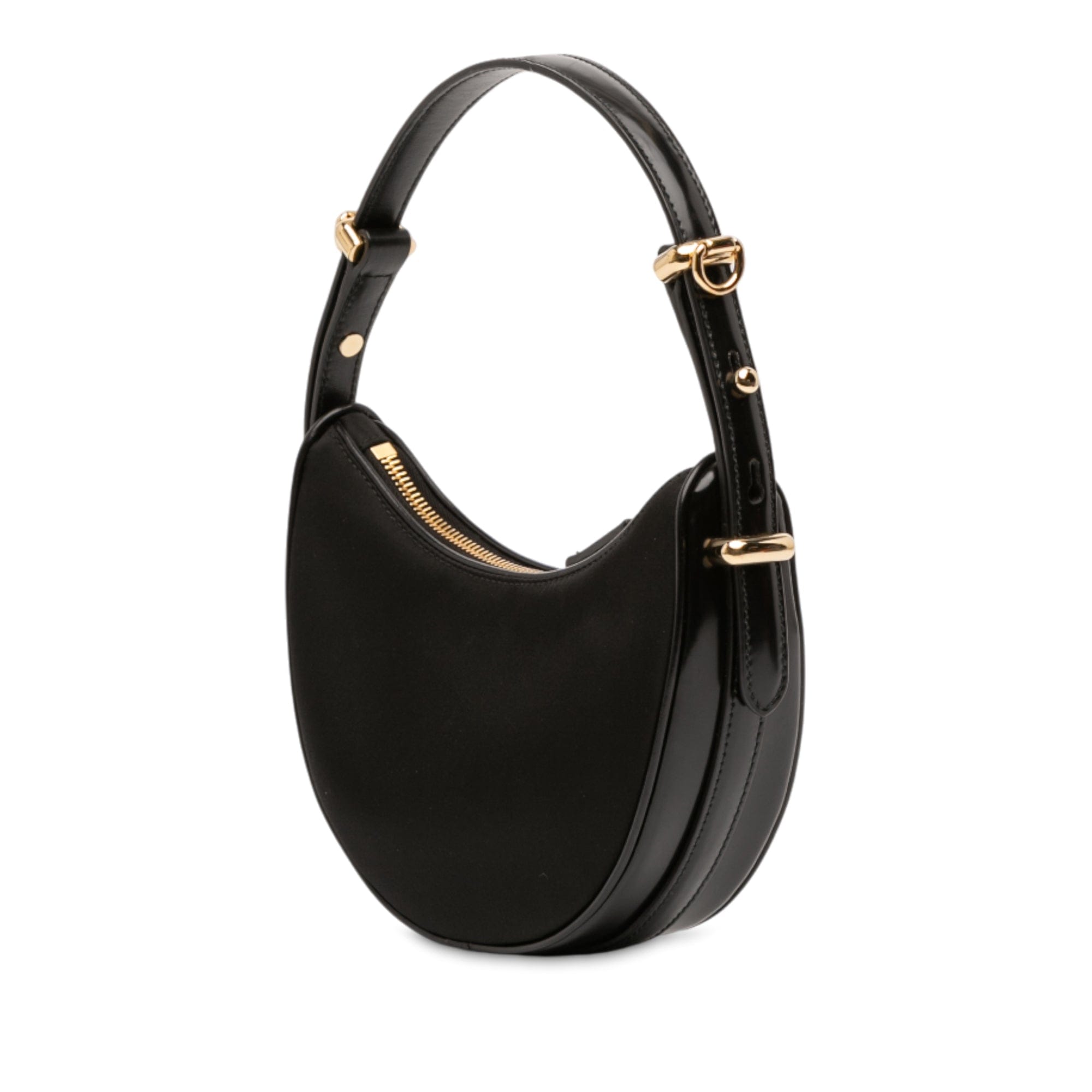 Prada Small Re Nylon and Leather Arque Satchel