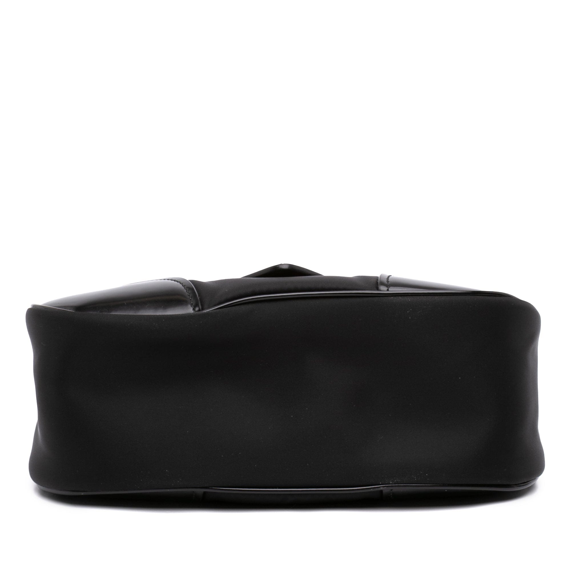 Prada Re Nylon and Shiny Calfskin Re Edition 2002 Moon Satchel