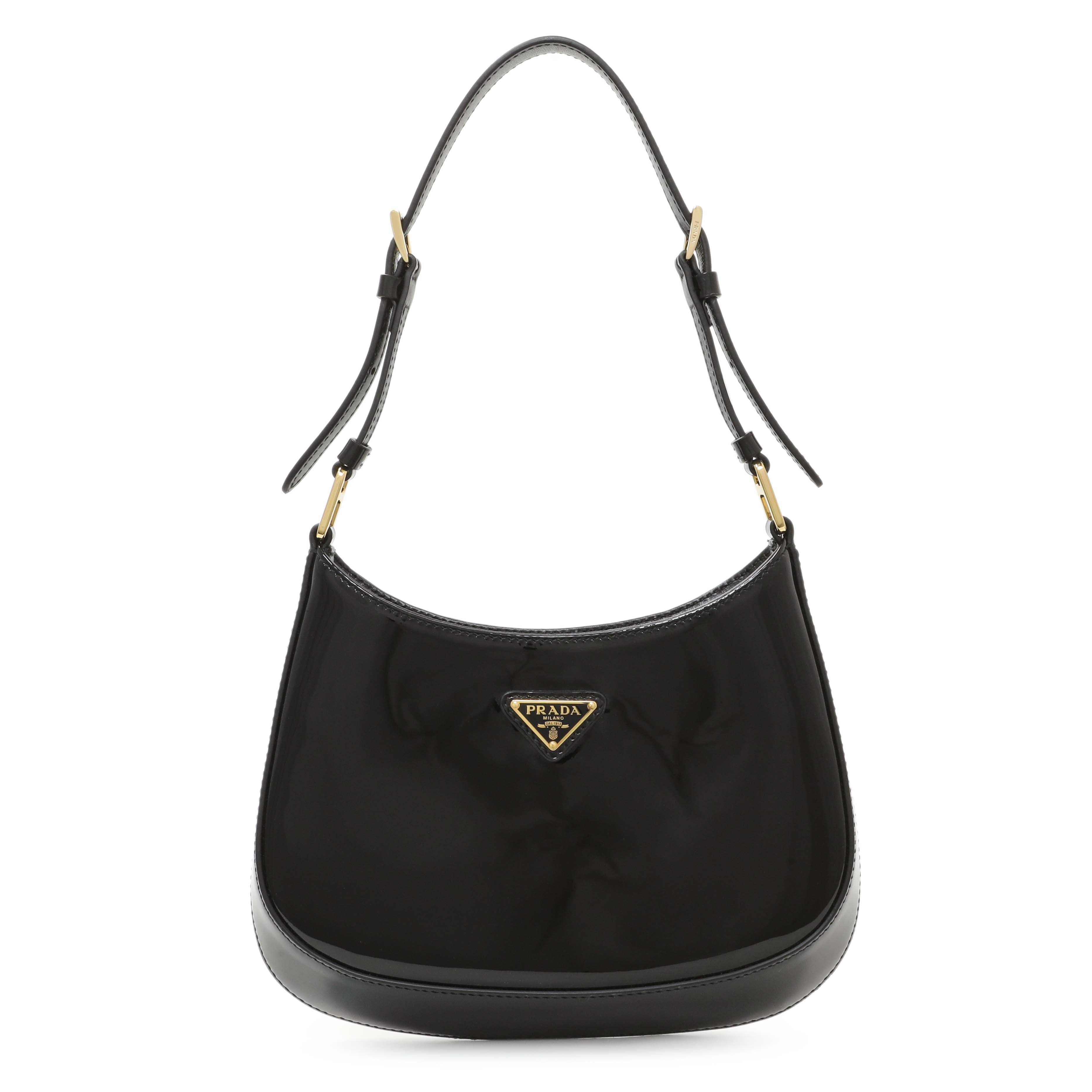 Prada Black Patent Cleo Bag