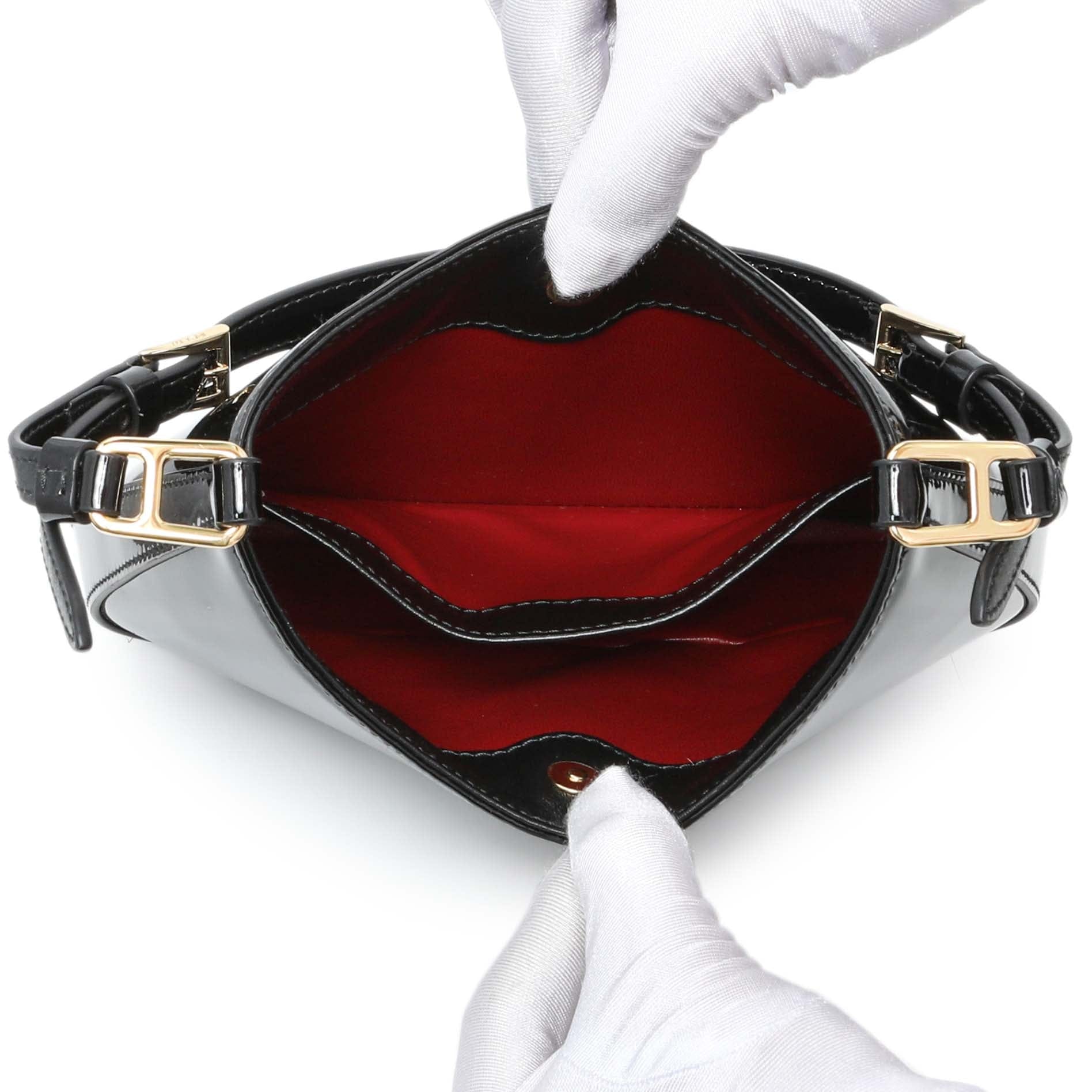 Prada Black Patent Cleo Bag
