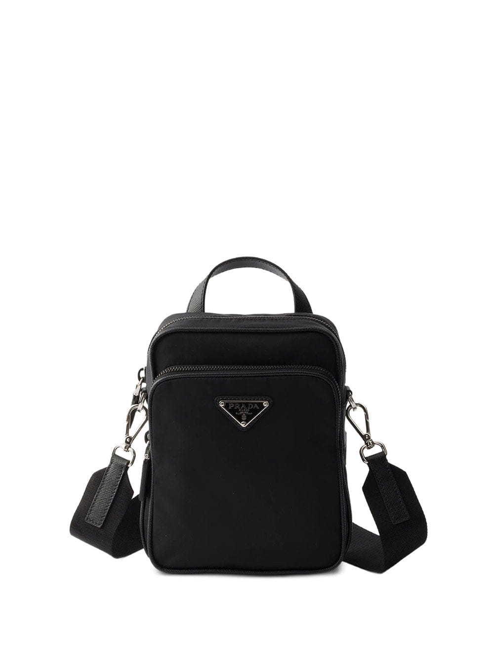 Prada Men Borsa A Tracolla In Re - Nylon E Saffiano