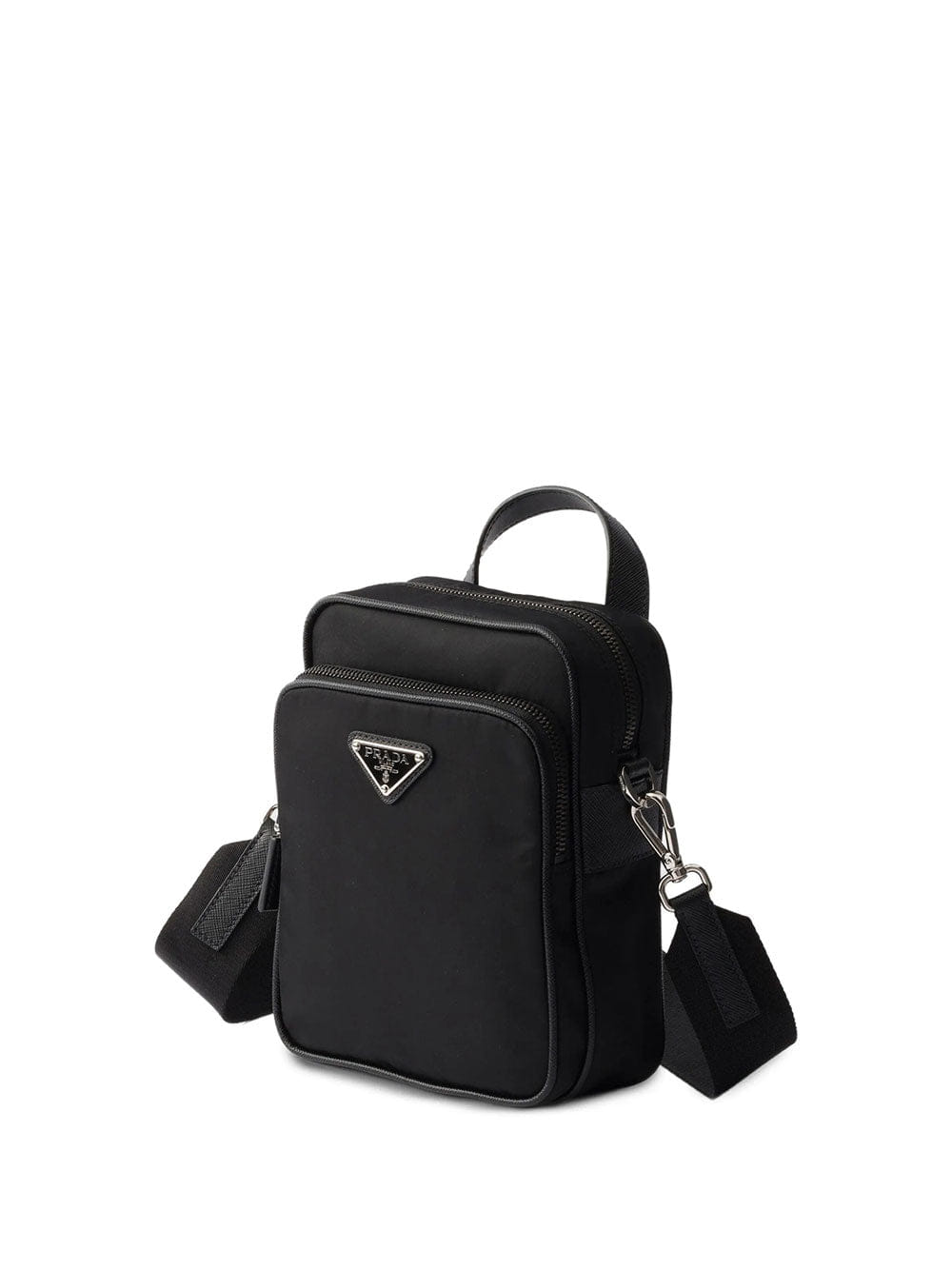 Prada Men Borsa A Tracolla In Re - Nylon E Saffiano