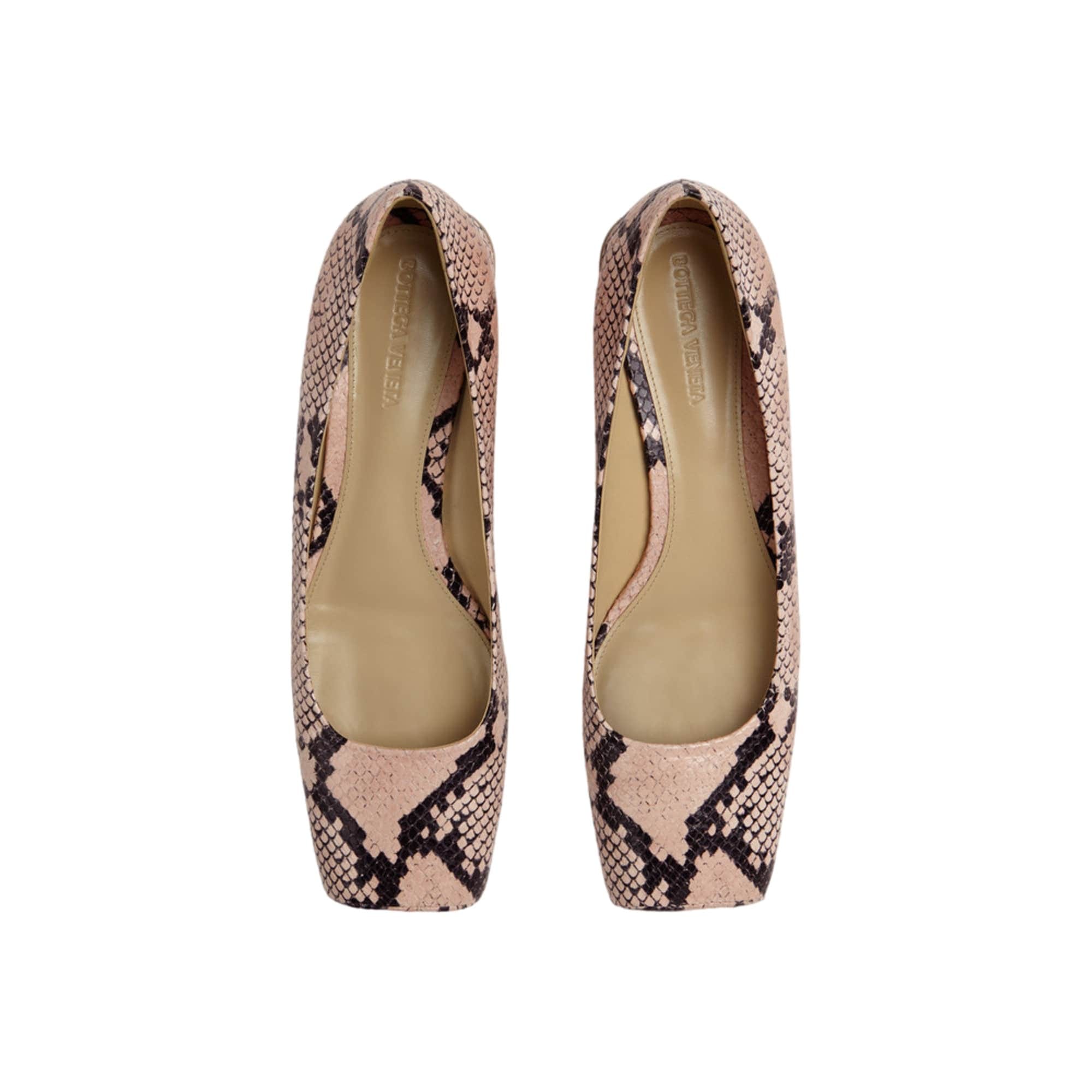 Bottega Veneta Tower Python - Print Ballerina Shoes
