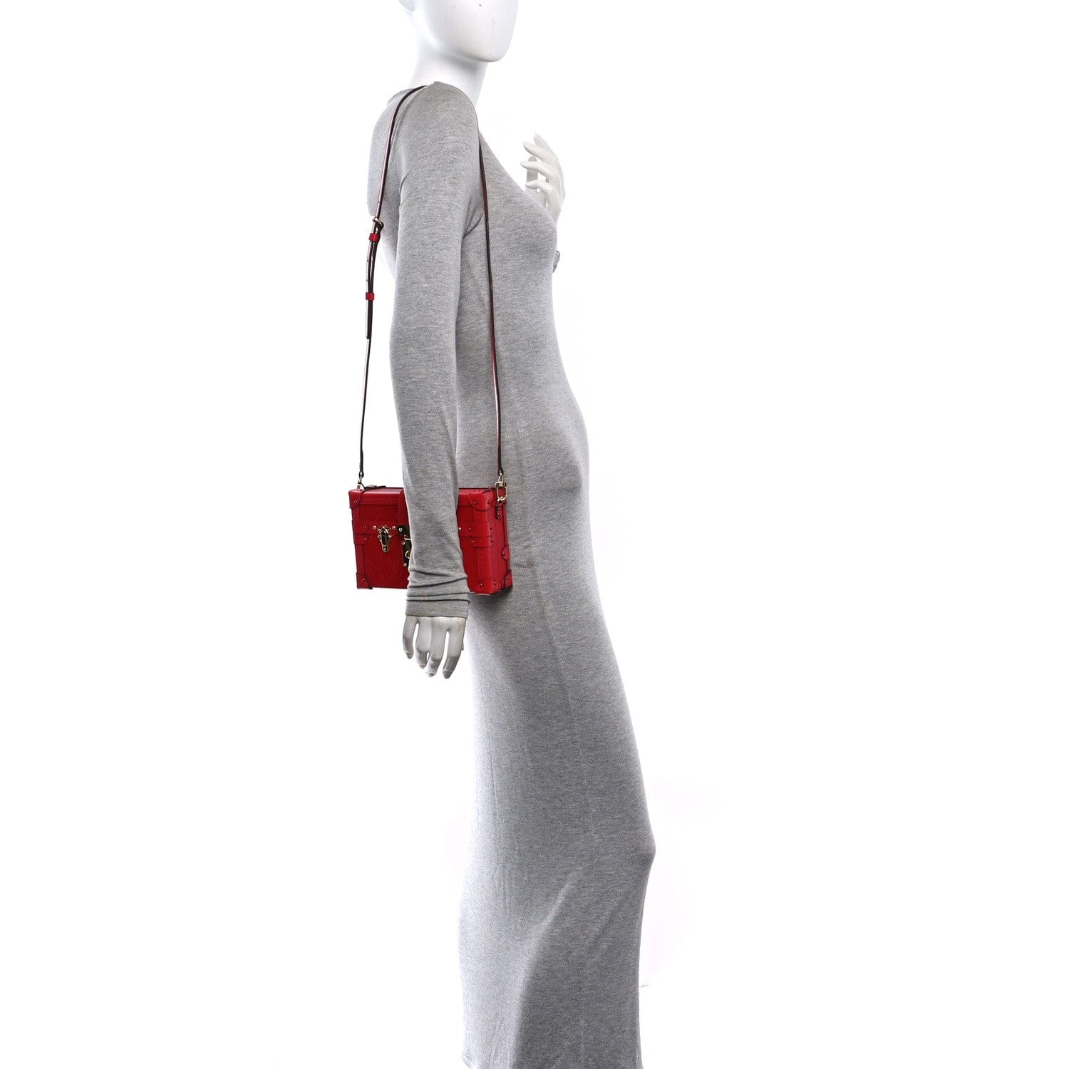 Louis Vuitton Vernis Petite Malle Red