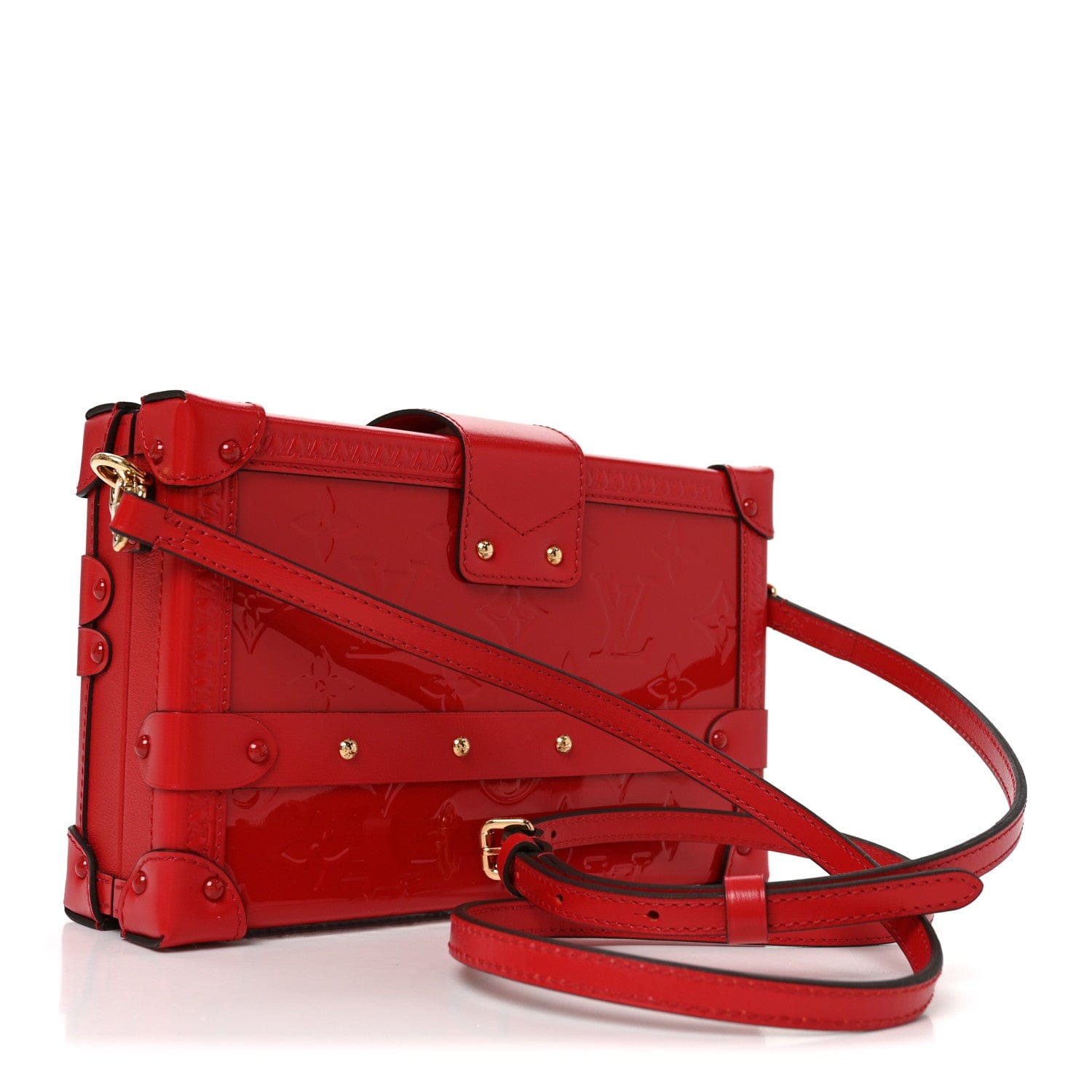 Louis Vuitton Vernis Petite Malle Red