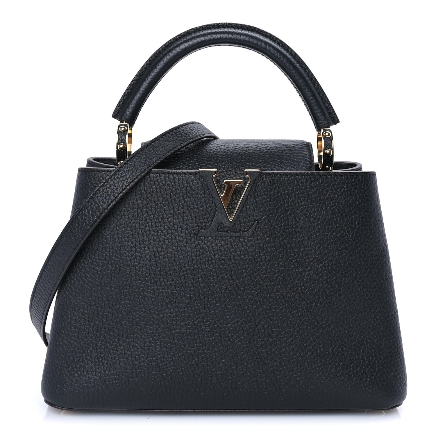 Louis Vuitton Taurillon Capucines BB Black