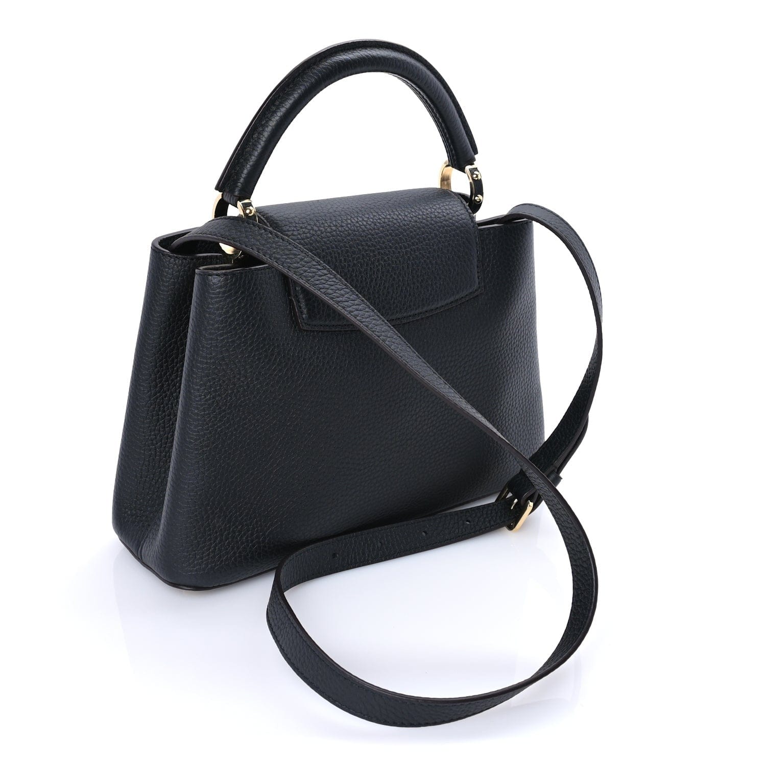 Louis Vuitton Taurillon Capucines BB Black