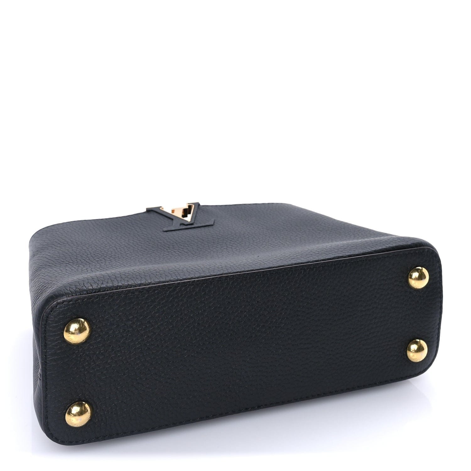 Louis Vuitton Taurillon Capucines BB Black