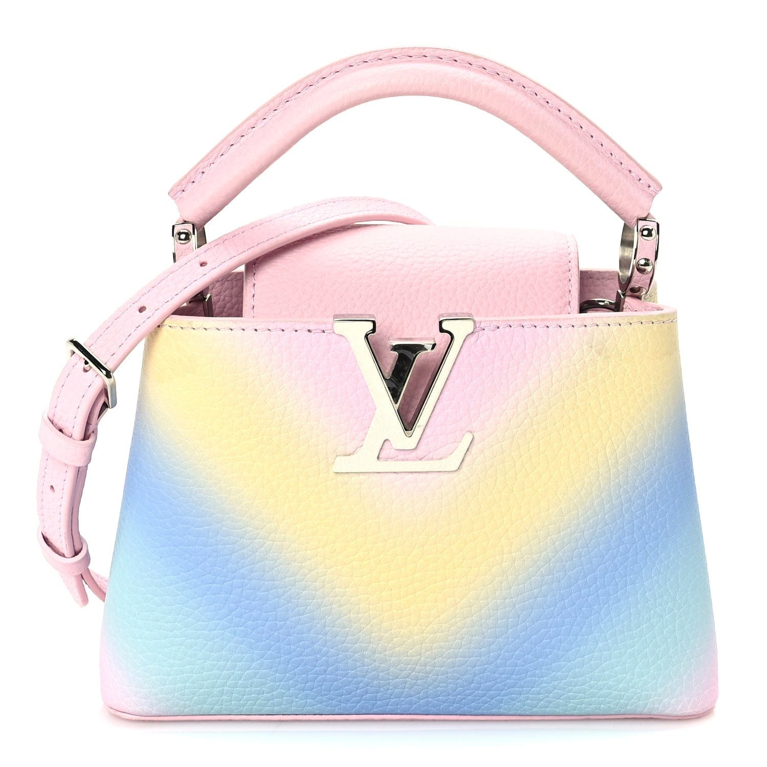 Louis Vuitton Taurillon Mini Degrade Rainbow V Capucines