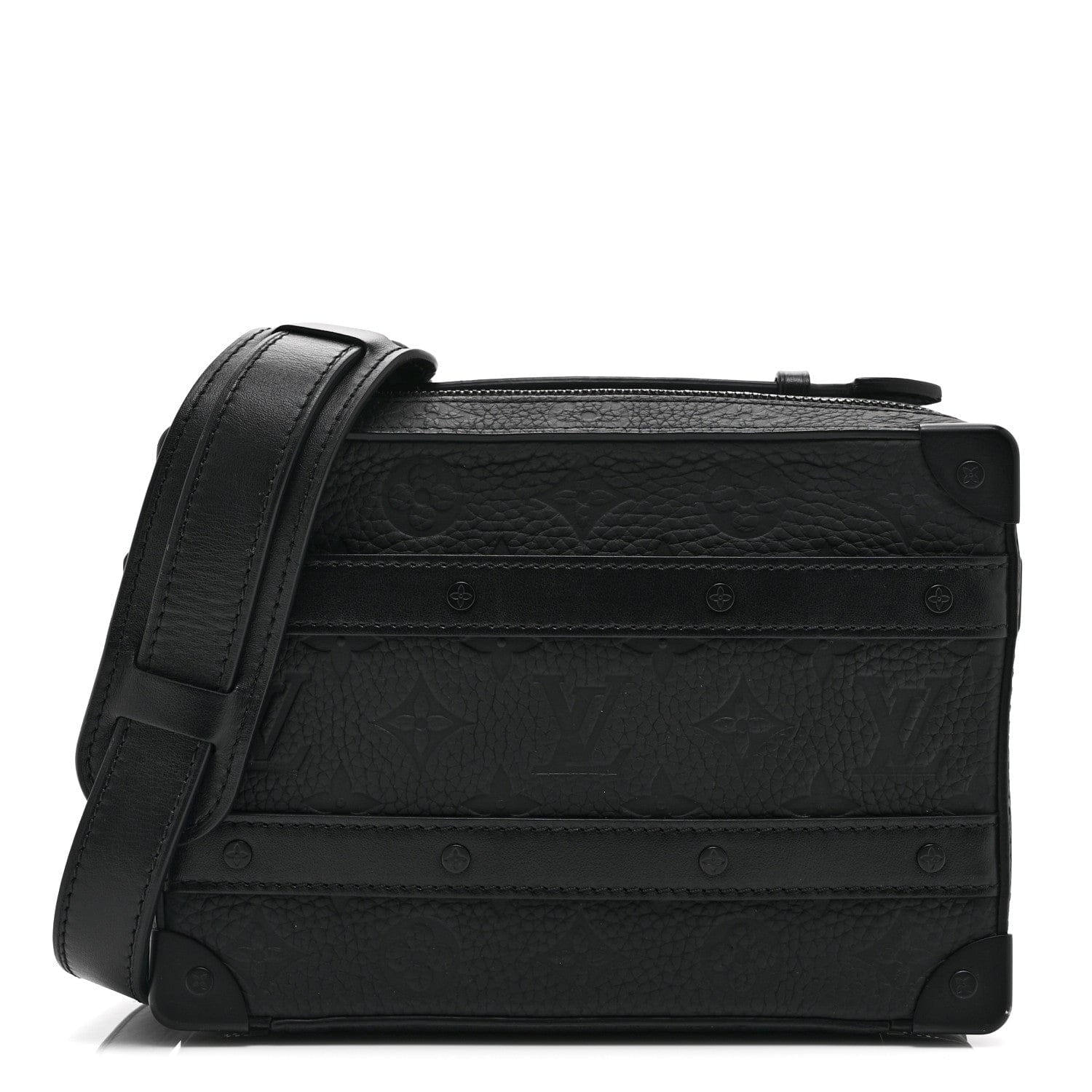 Louis Vuitton Taurillon Monogram Soft Trunk Black