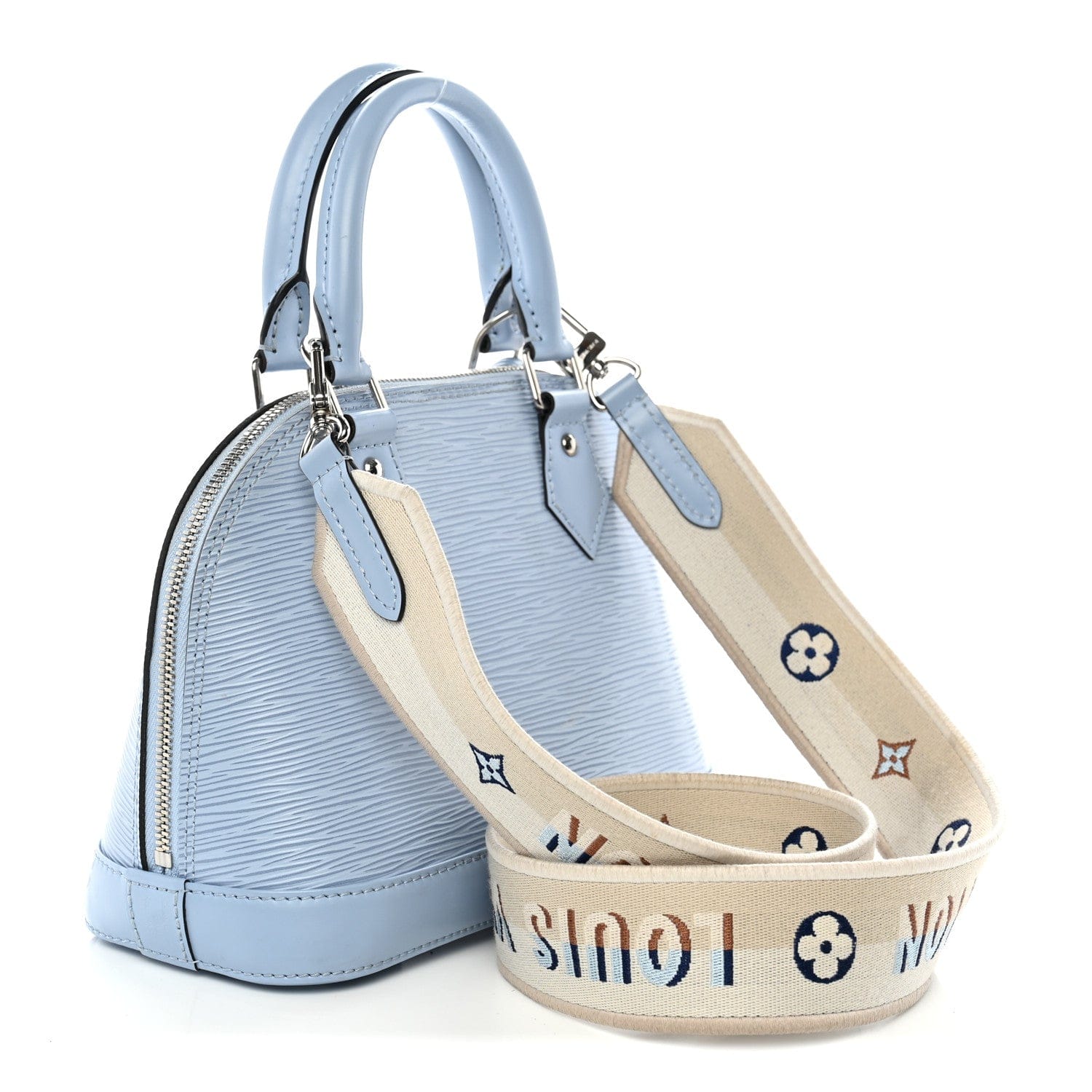 Louis Vuitton Epi Jacquard Alma BB Bleu Nuage