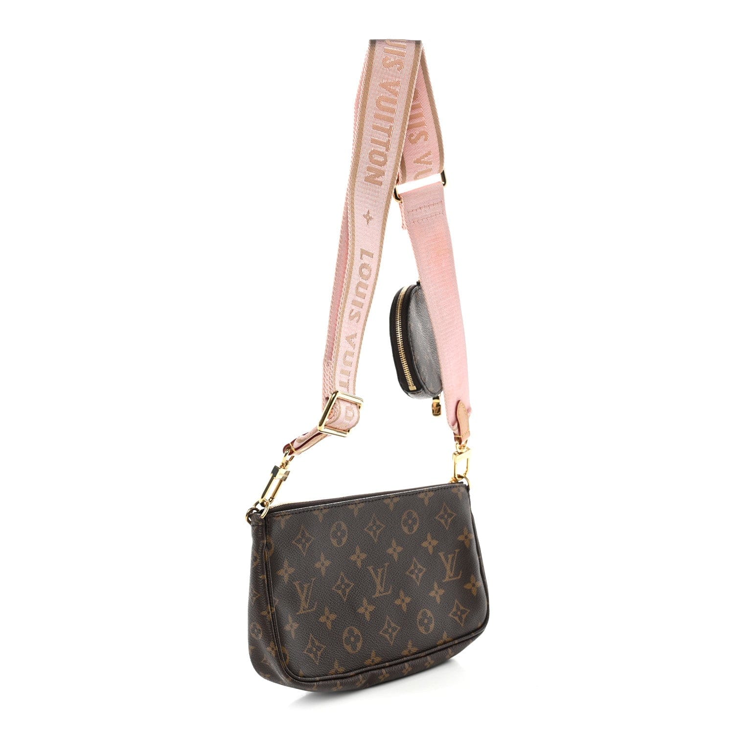 Louis Vuitton Monogram Multi Pochette Accessories Rose Clair