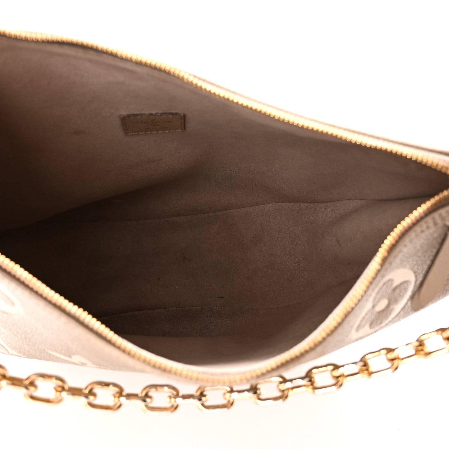 Louis Vuitton Empreinte Monogram Giant Loop Hobo Dove Gray Cream