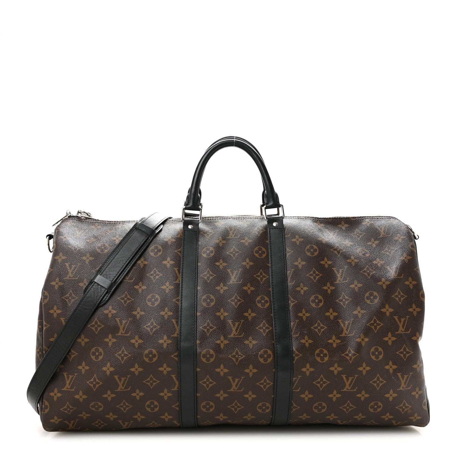 Louis Vuitton Monogram Macassar Keepall Bandouliere 55