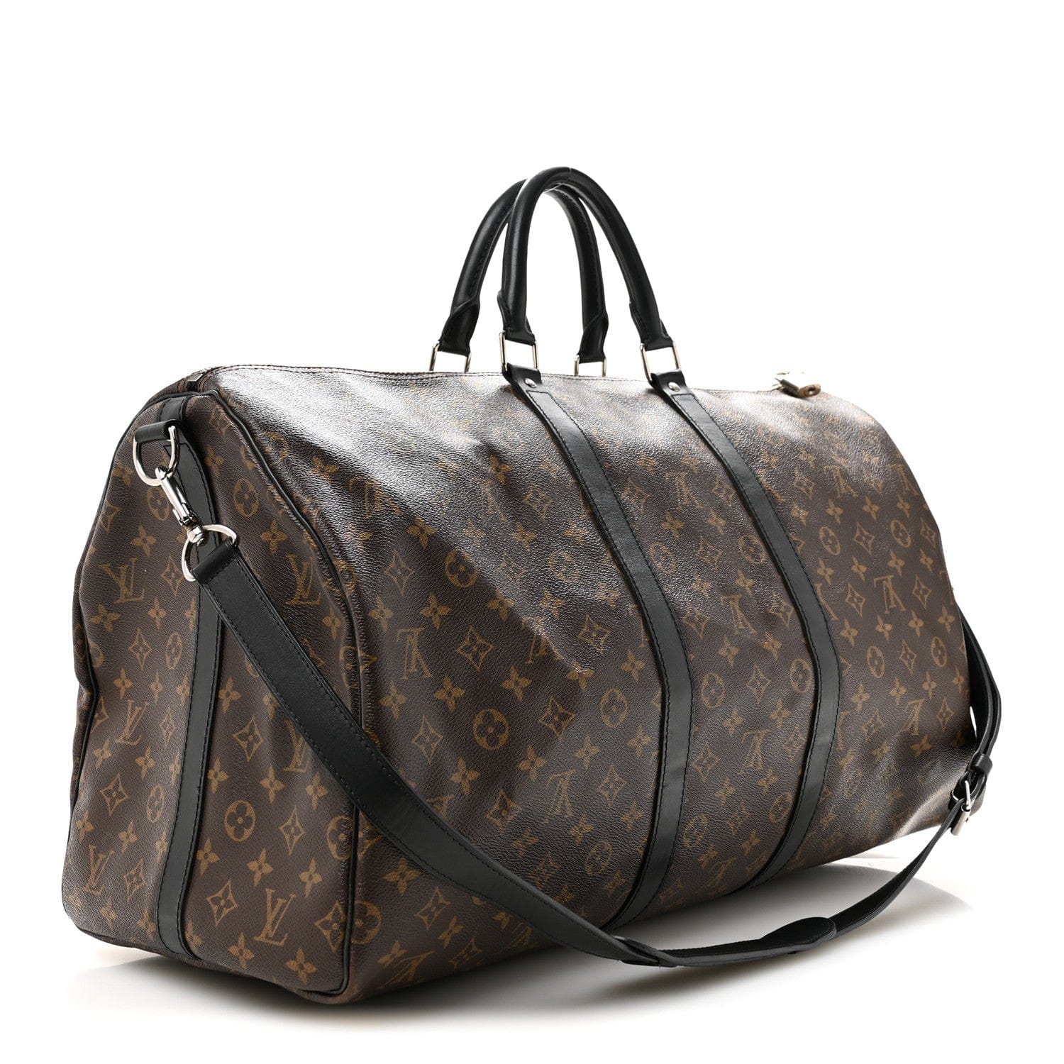 Louis Vuitton Monogram Macassar Keepall Bandouliere 55