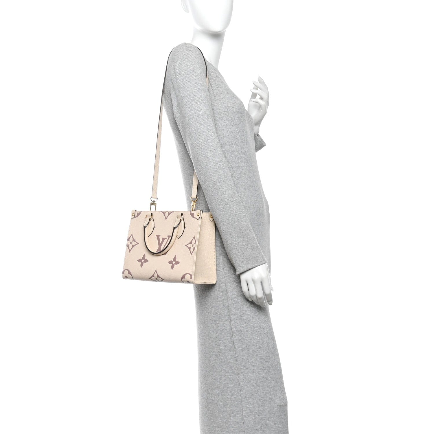 Louis Vuitton Empreinte Monogram Giant Onthego PM Creme Bois De Rose