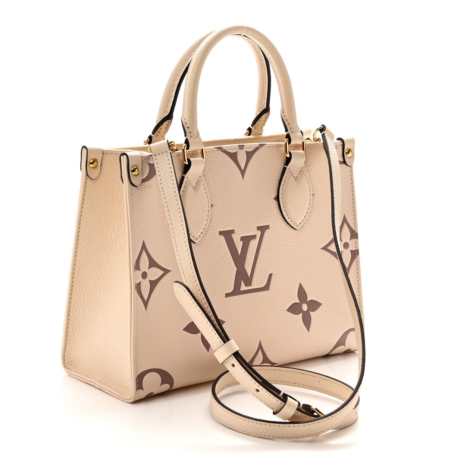 Louis Vuitton Empreinte Monogram Giant Onthego PM Creme Bois De Rose