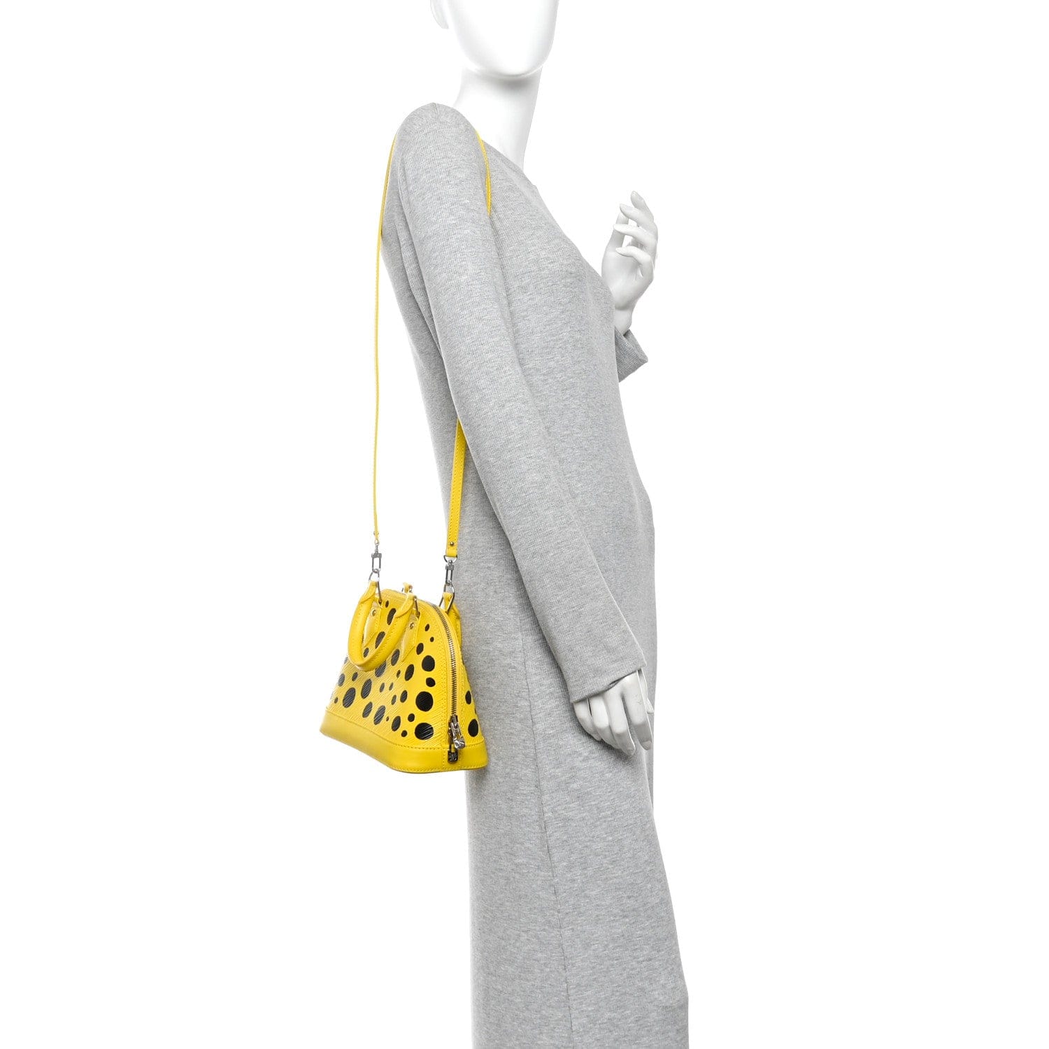 Louis Vuitton LV x YK Epi Alma BB Yellow Black