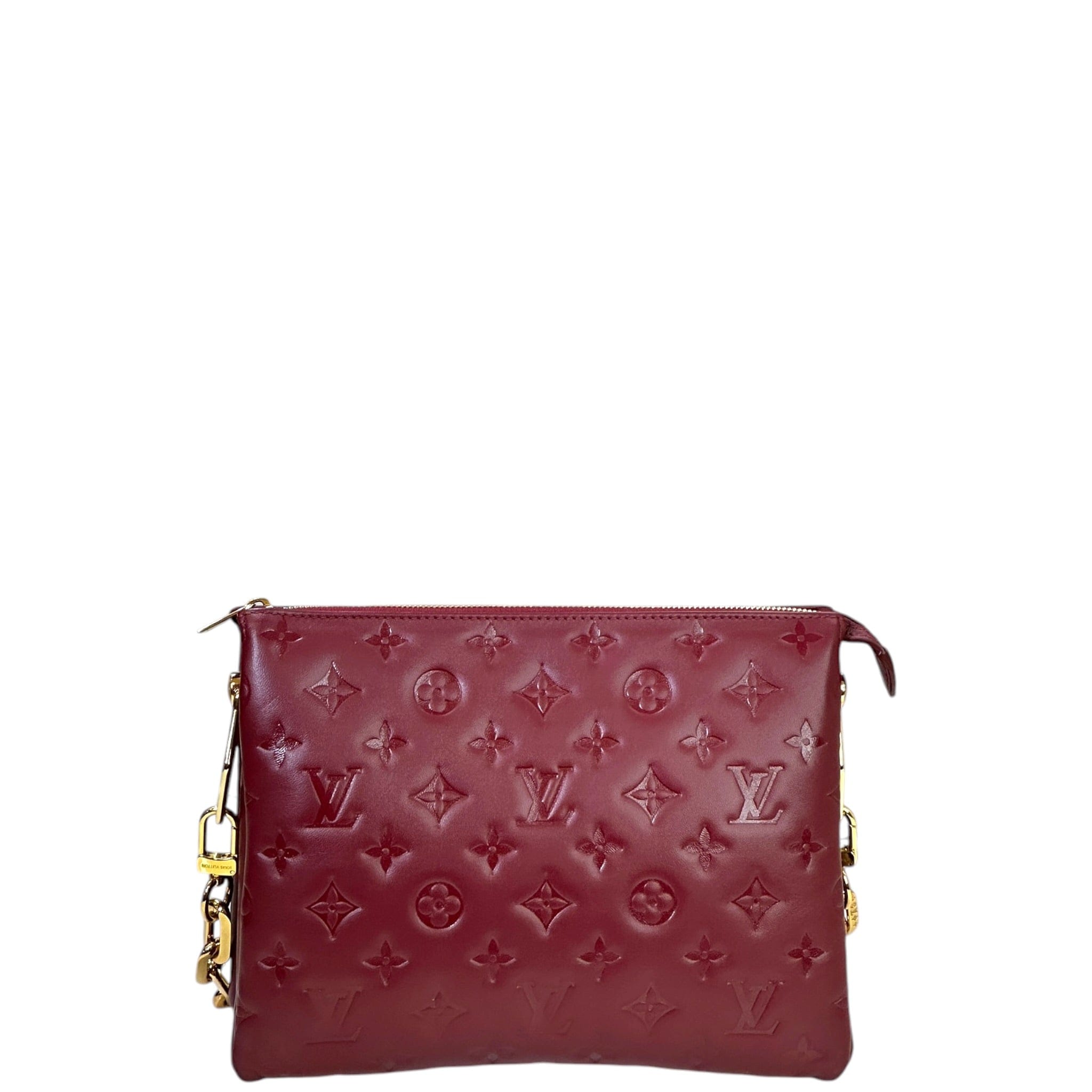 Louis Vuitton Coussin PM Wine Puffy Monogram Lambskin