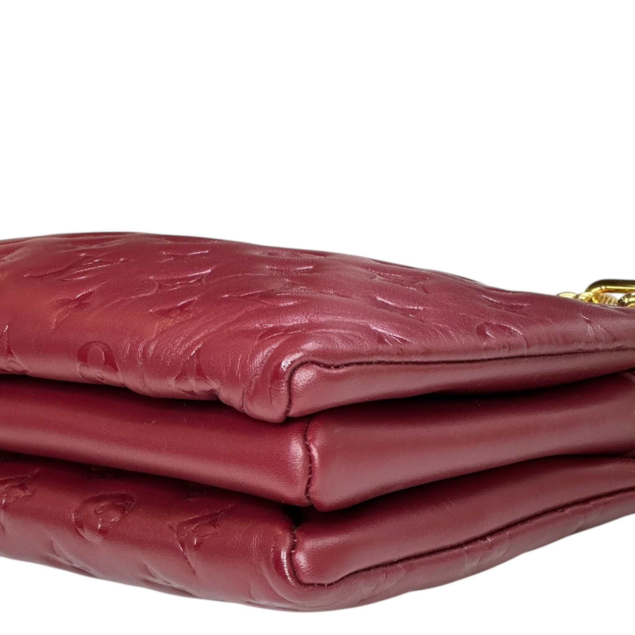 Louis Vuitton Coussin PM Wine Puffy Monogram Lambskin