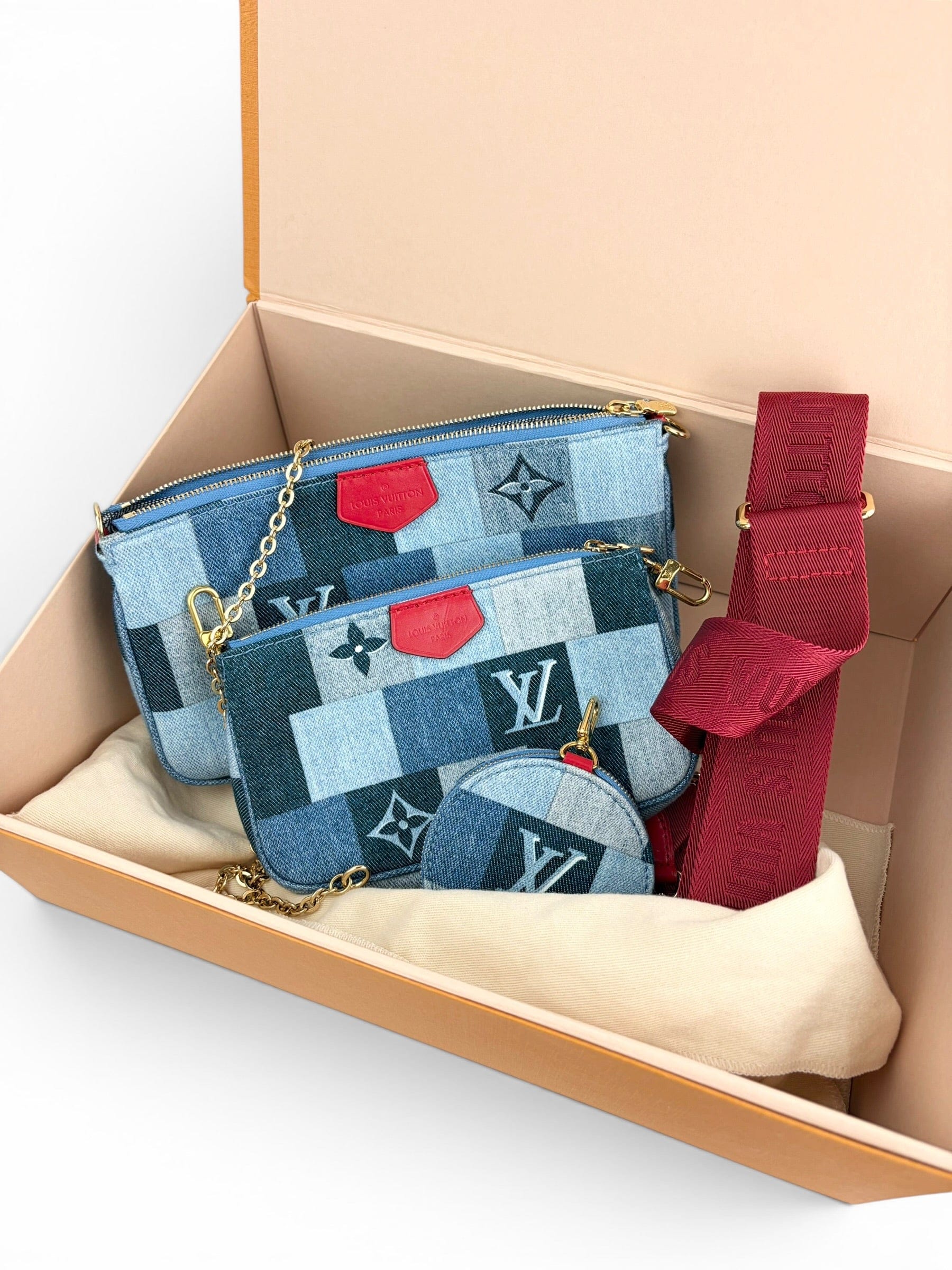 Louis Vuitton Denim Multi Pochette Accessoires