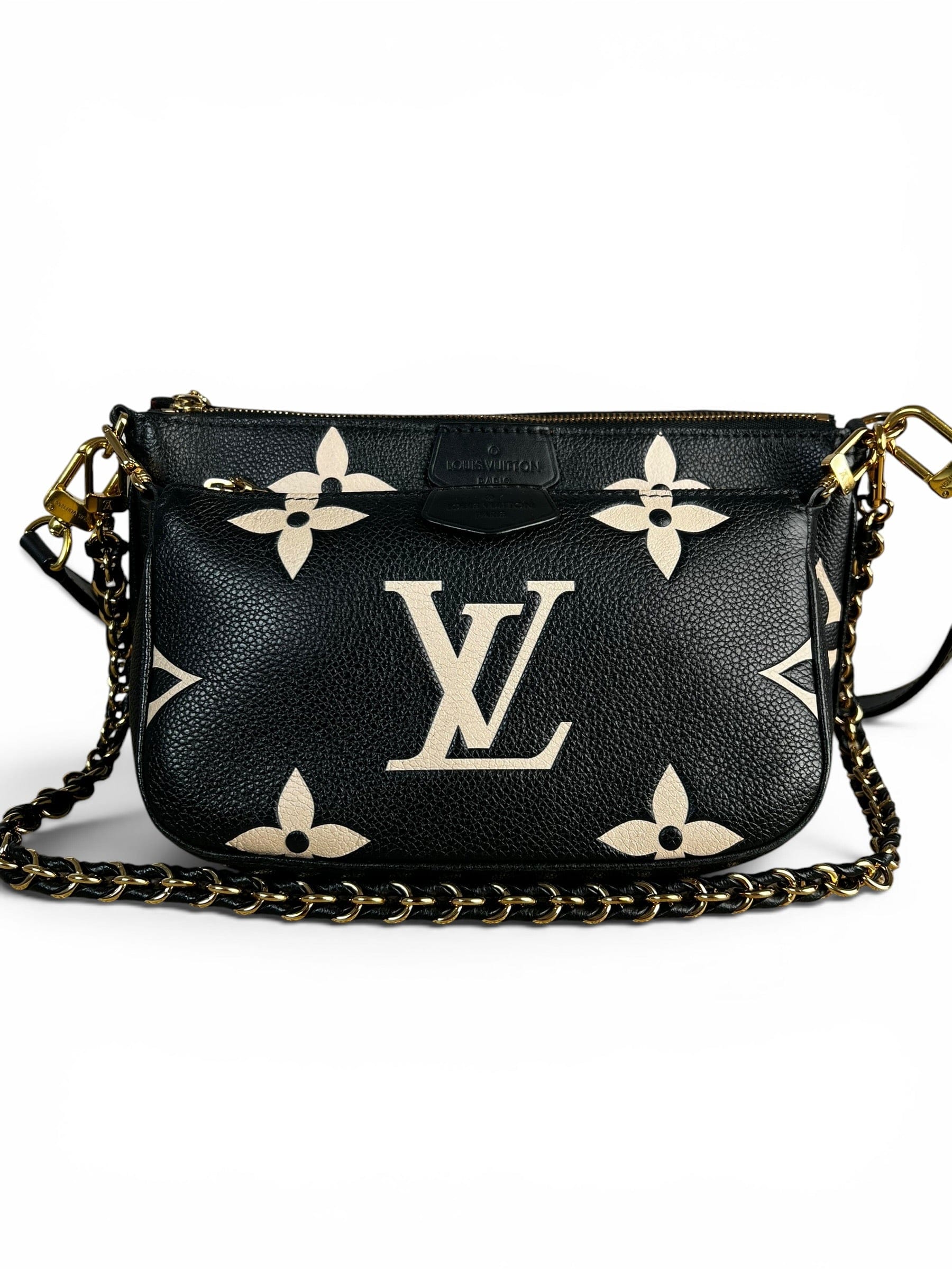 Louis Vuitton Black Giant Empreinte Multi Pochette Accessoires