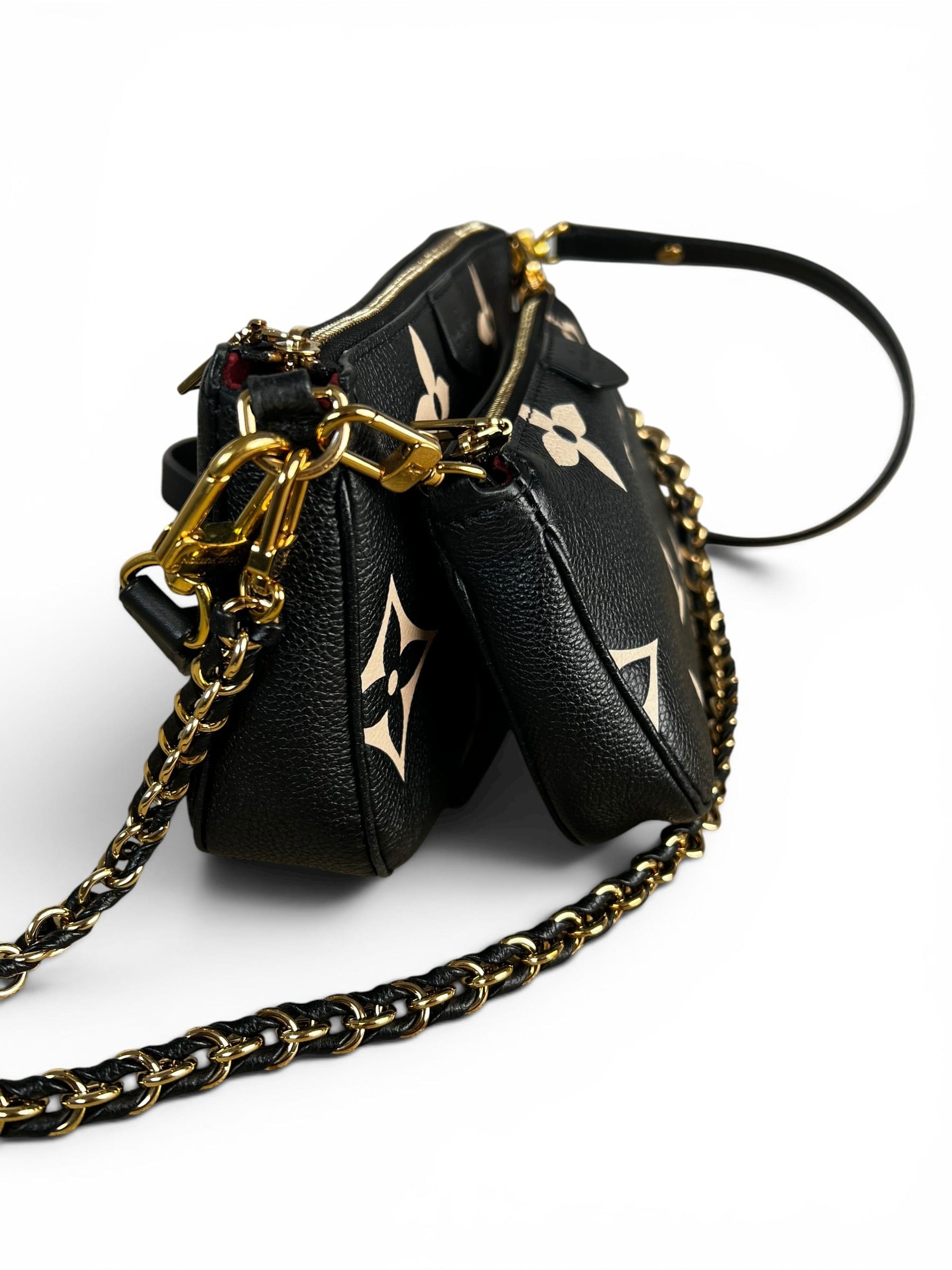 Louis Vuitton Black Giant Empreinte Multi Pochette Accessoires