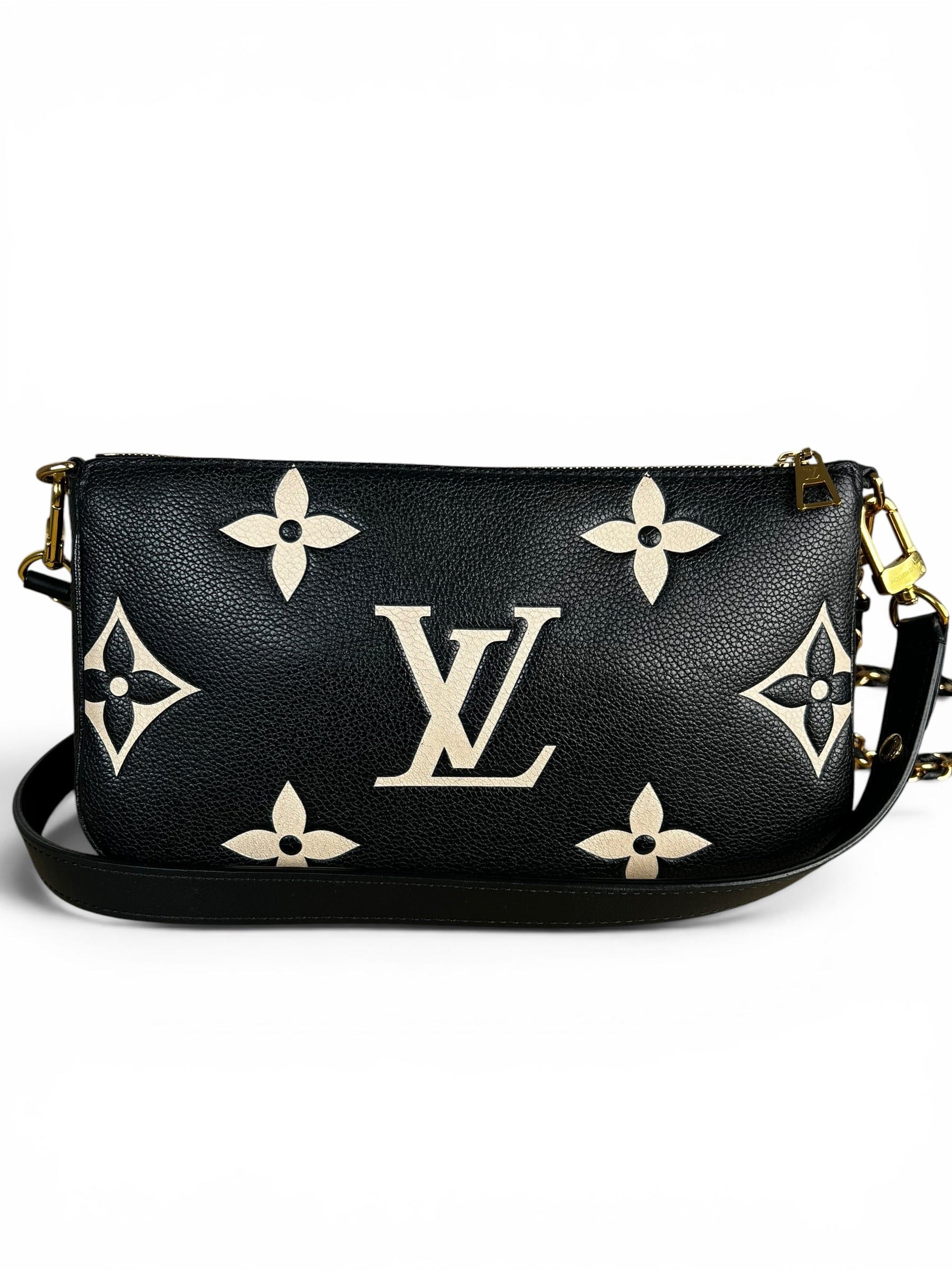 Louis Vuitton Black Giant Empreinte Multi Pochette Accessoires