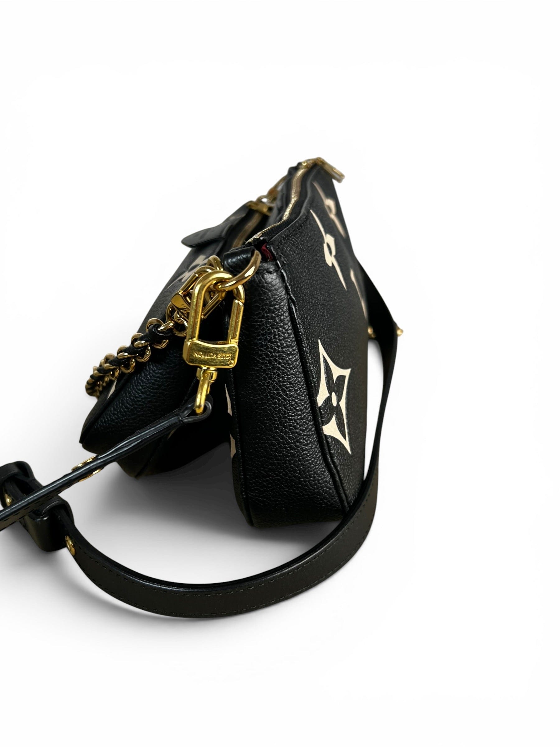 Louis Vuitton Black Giant Empreinte Multi Pochette Accessoires