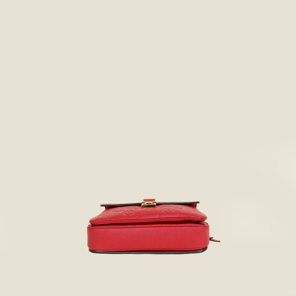 Louis Vuitton Red Monogram Empreinte Pochette Metis Bag