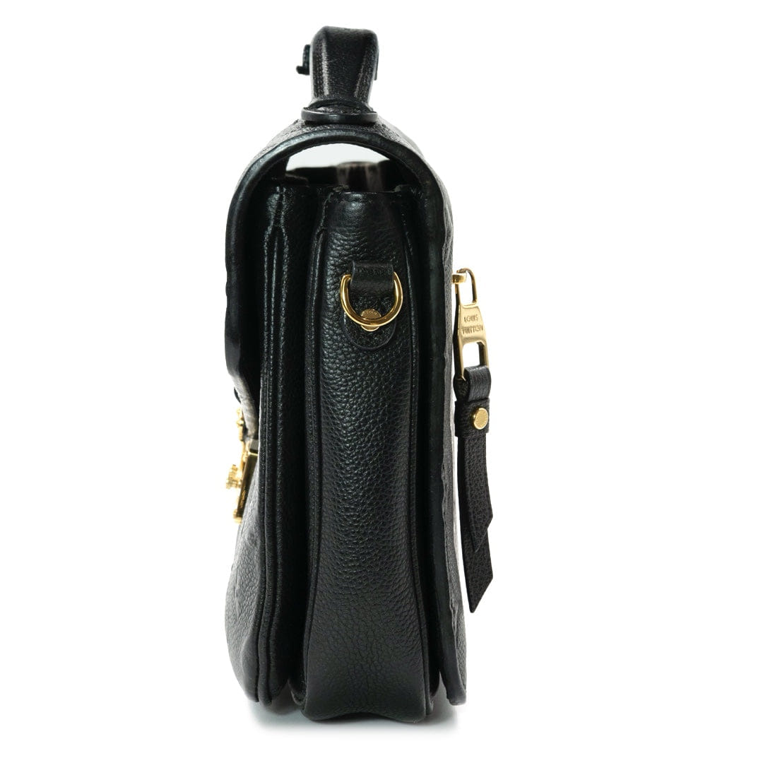 Louis Vuitton Pochette Metis bag in black Monogram Empreinte leather with gold - tone hardware