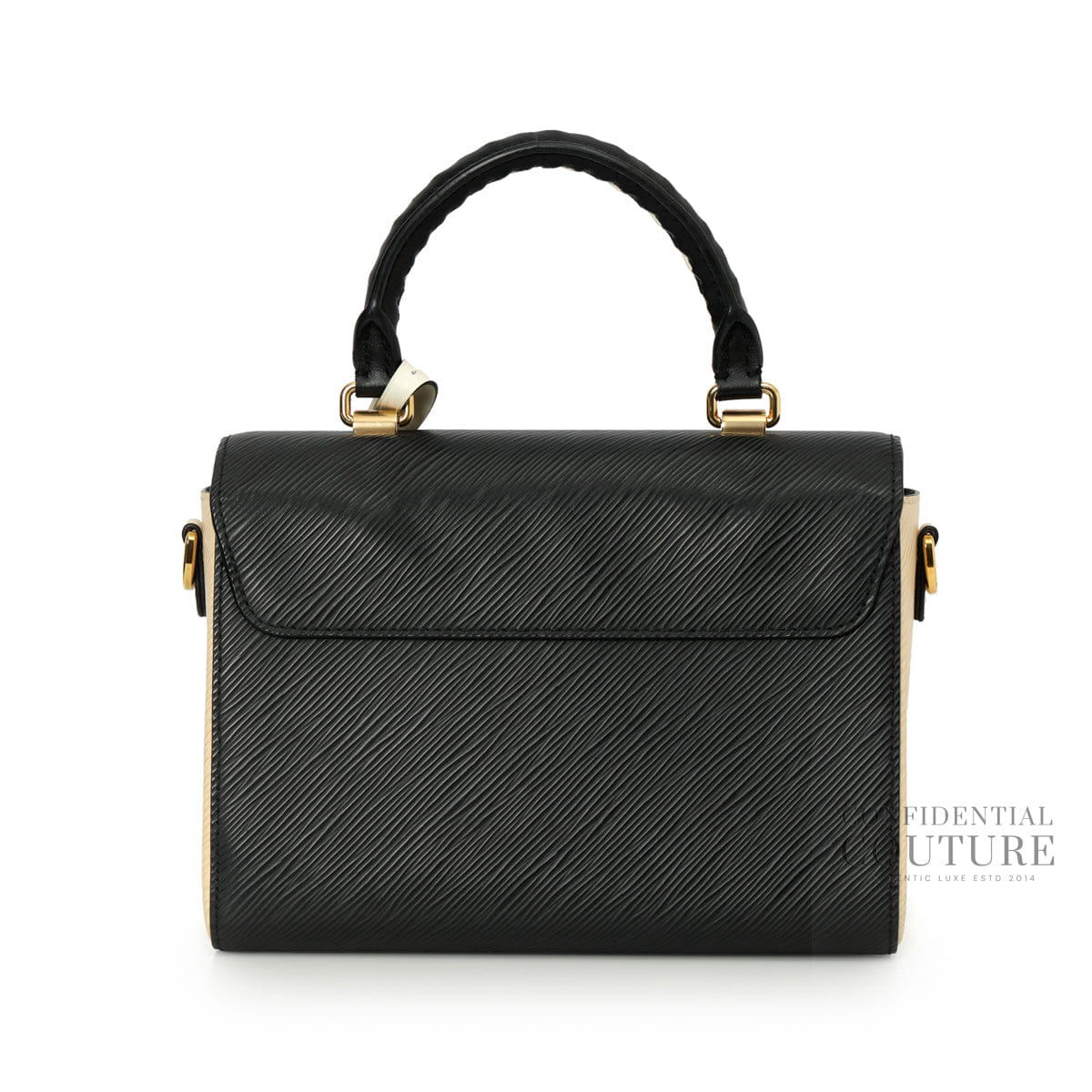 Louis Vuitton Black/Cream Epi Crafty Twist MM Bag