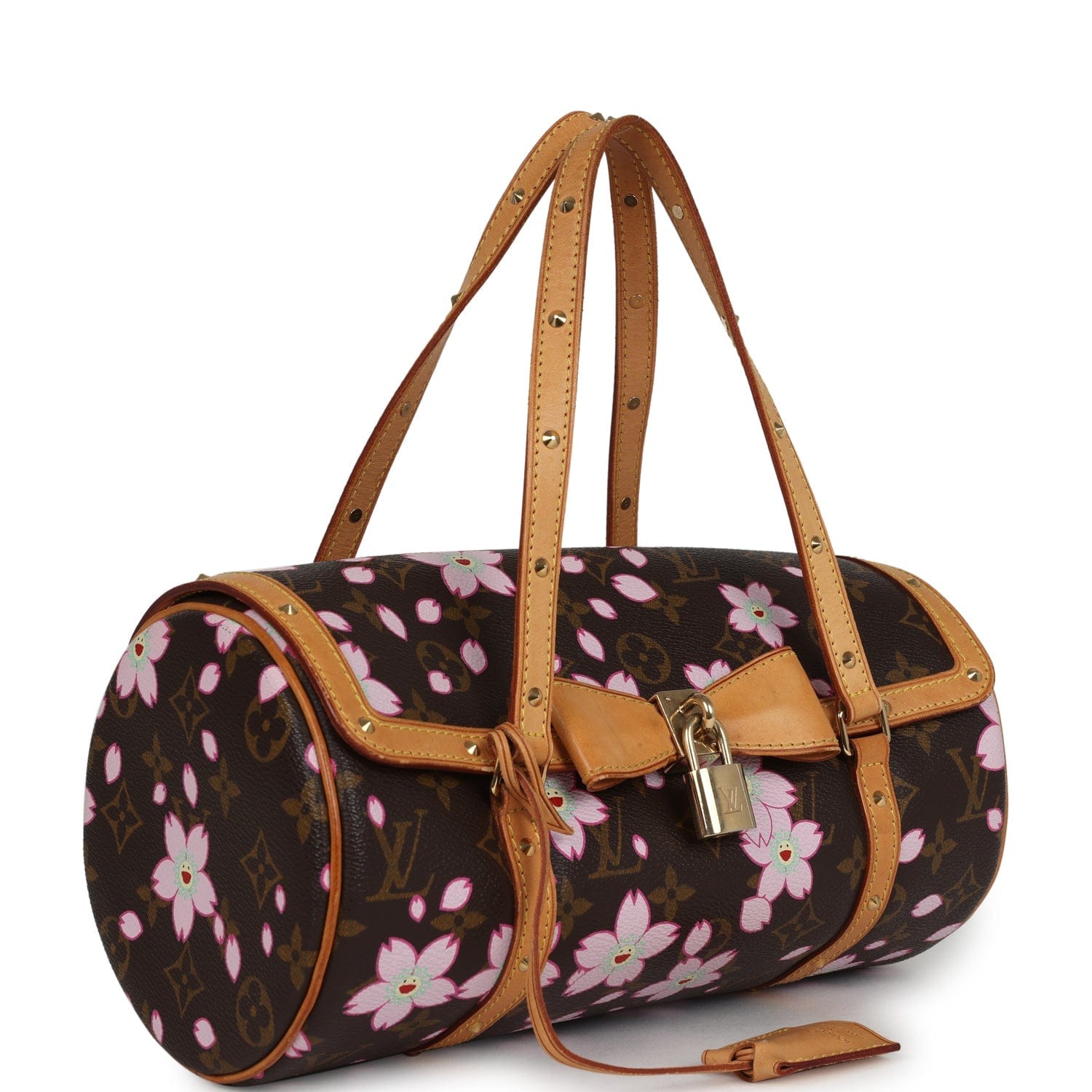 Louis Vuitton Vintage Louis Vuitton x Takashi Murakami Papillon Brown Monogram Cherry Blossom Gold Hardware