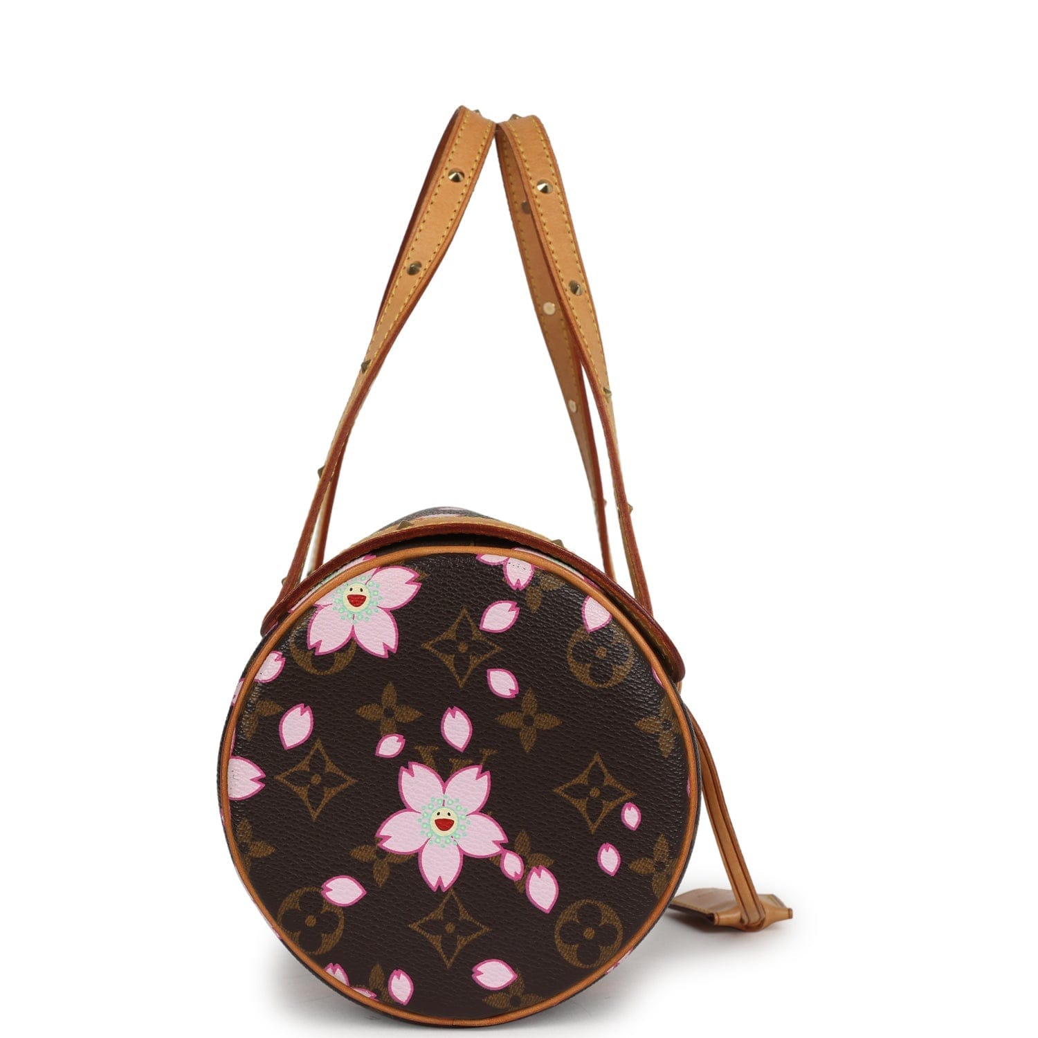 Louis Vuitton Vintage Louis Vuitton x Takashi Murakami Papillon Brown Monogram Cherry Blossom Gold Hardware