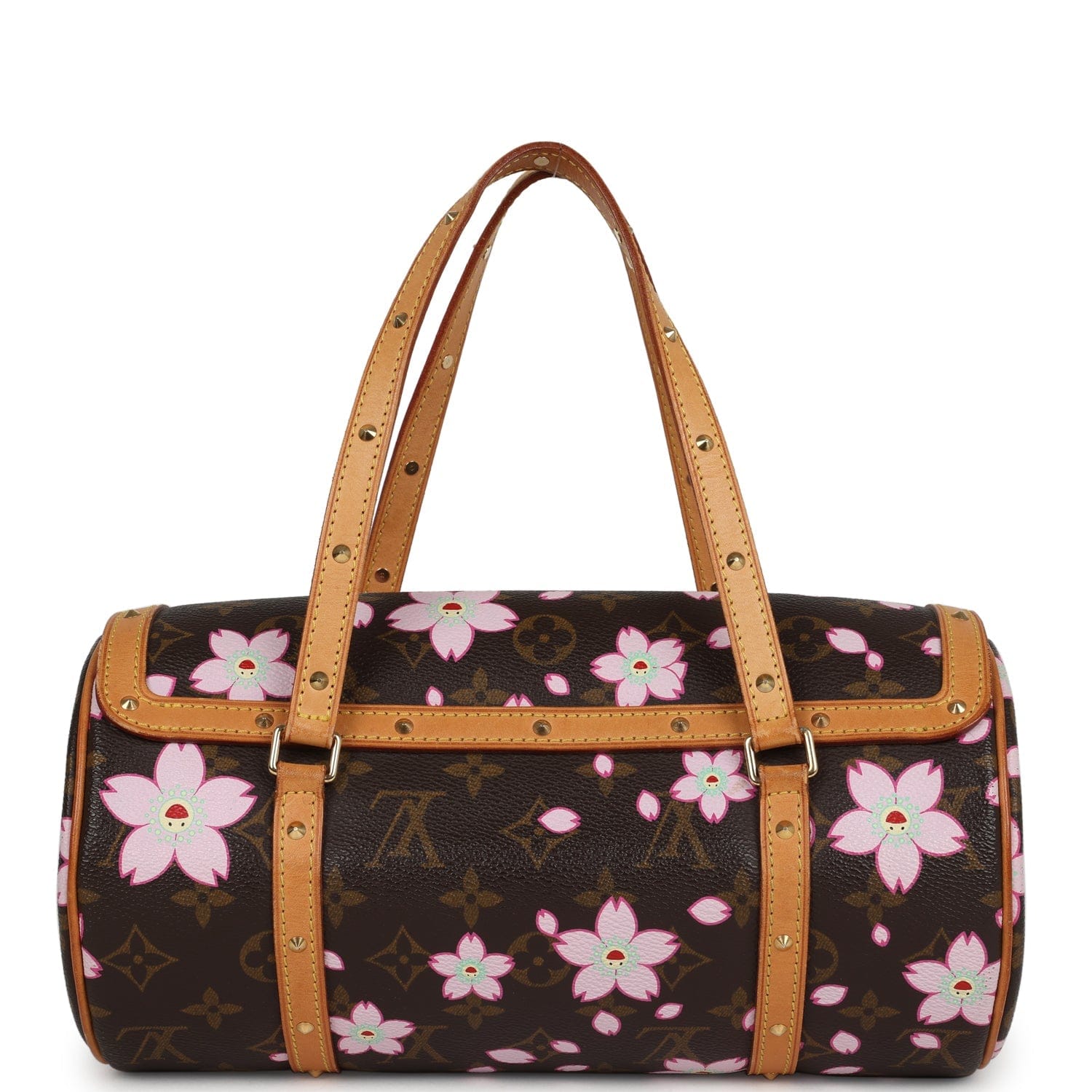 Louis Vuitton Vintage Louis Vuitton x Takashi Murakami Papillon Brown Monogram Cherry Blossom Gold Hardware